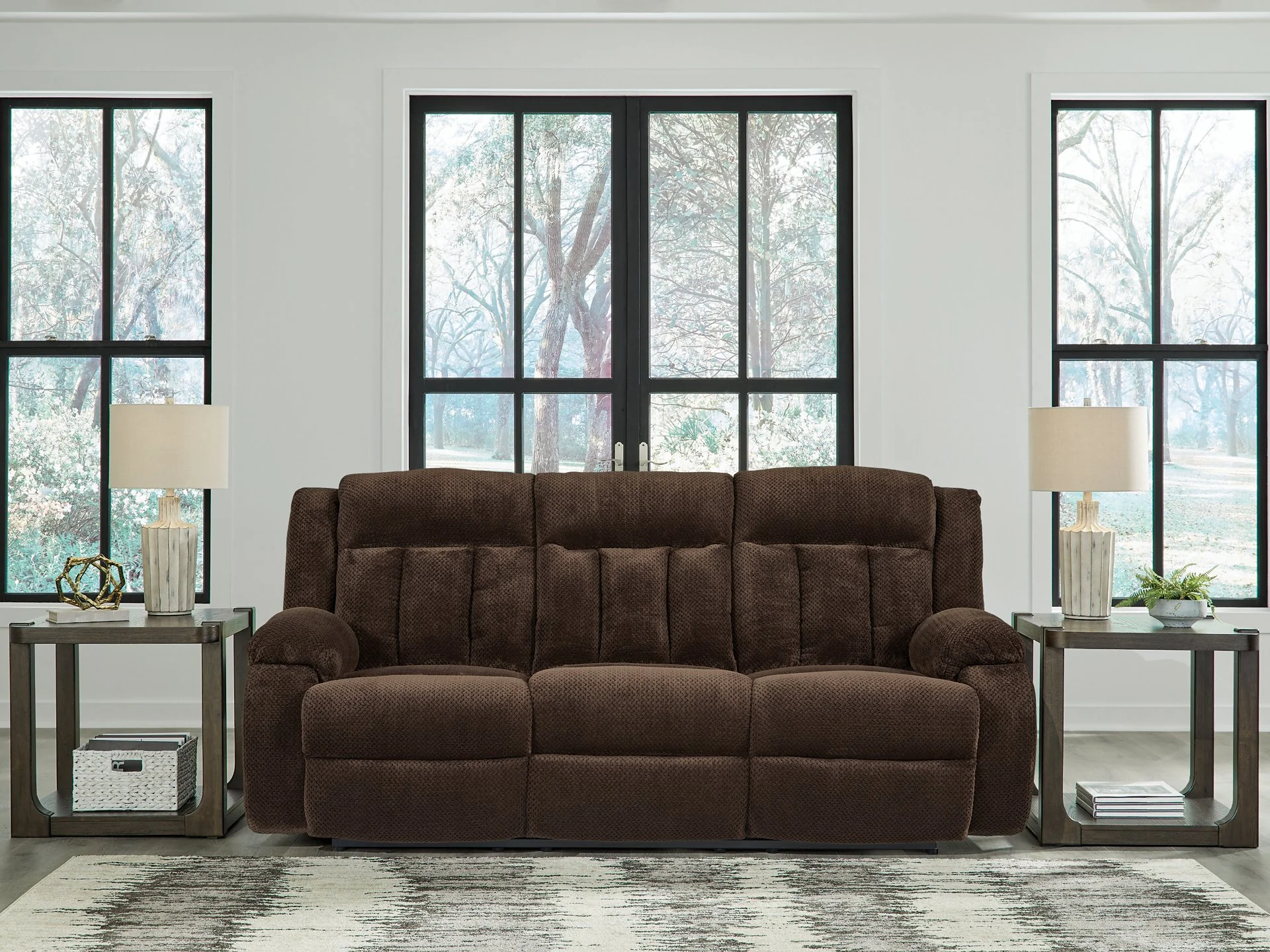 Observation Power Reclining Sofa with Drop Down Table - Image 11