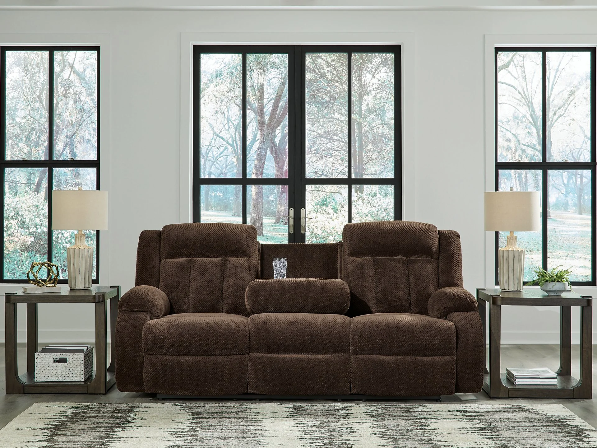 Observation Power Reclining Sofa with Drop Down Table - Image 15