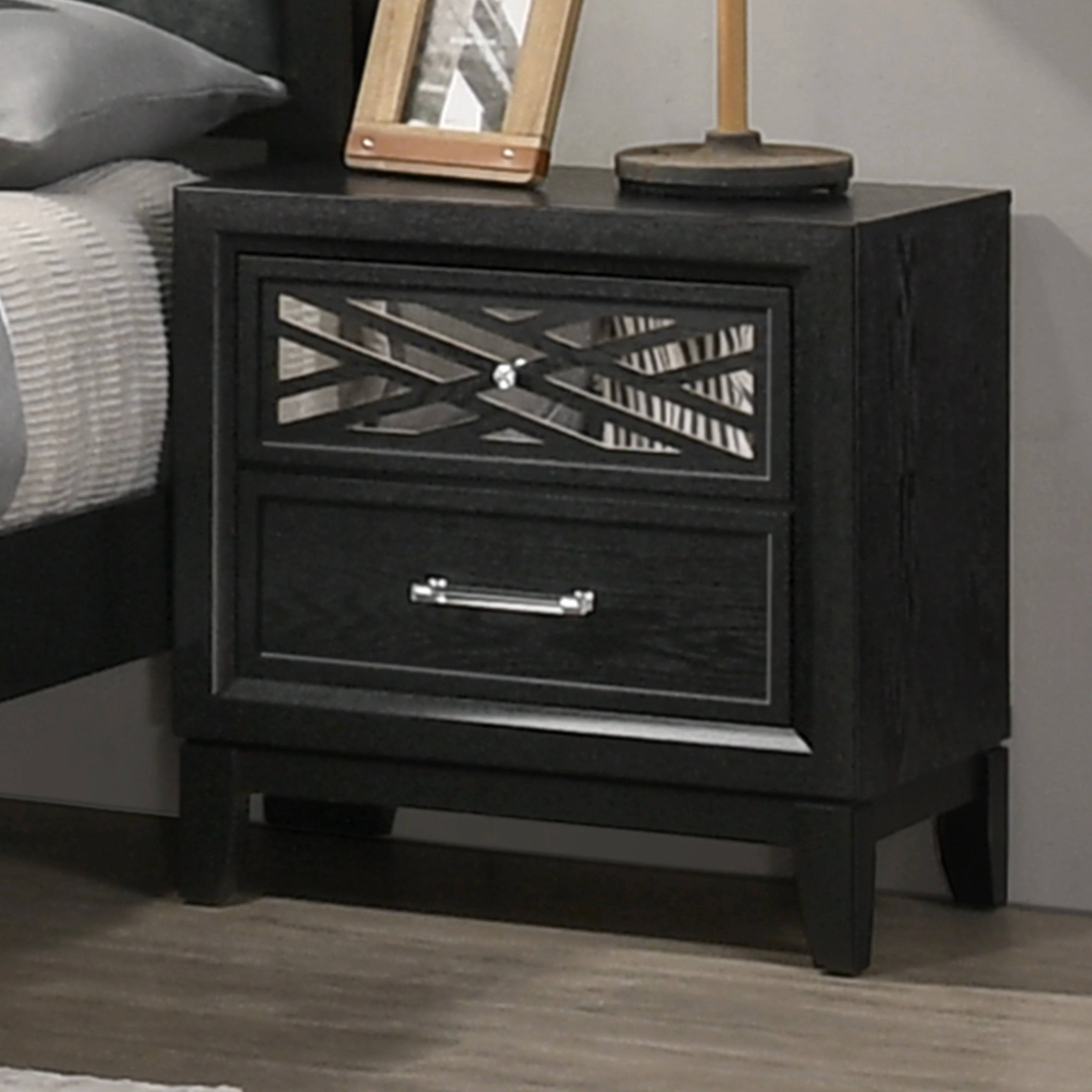 Obsidian Nightstand-Black - Image 5