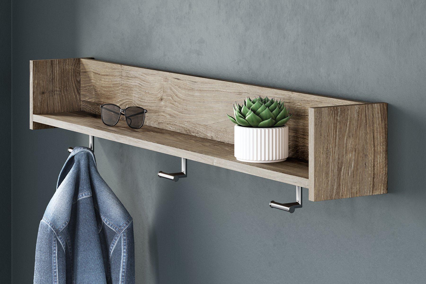 Oliah Wall Mounted Coat Rack with Shelf - Image 2