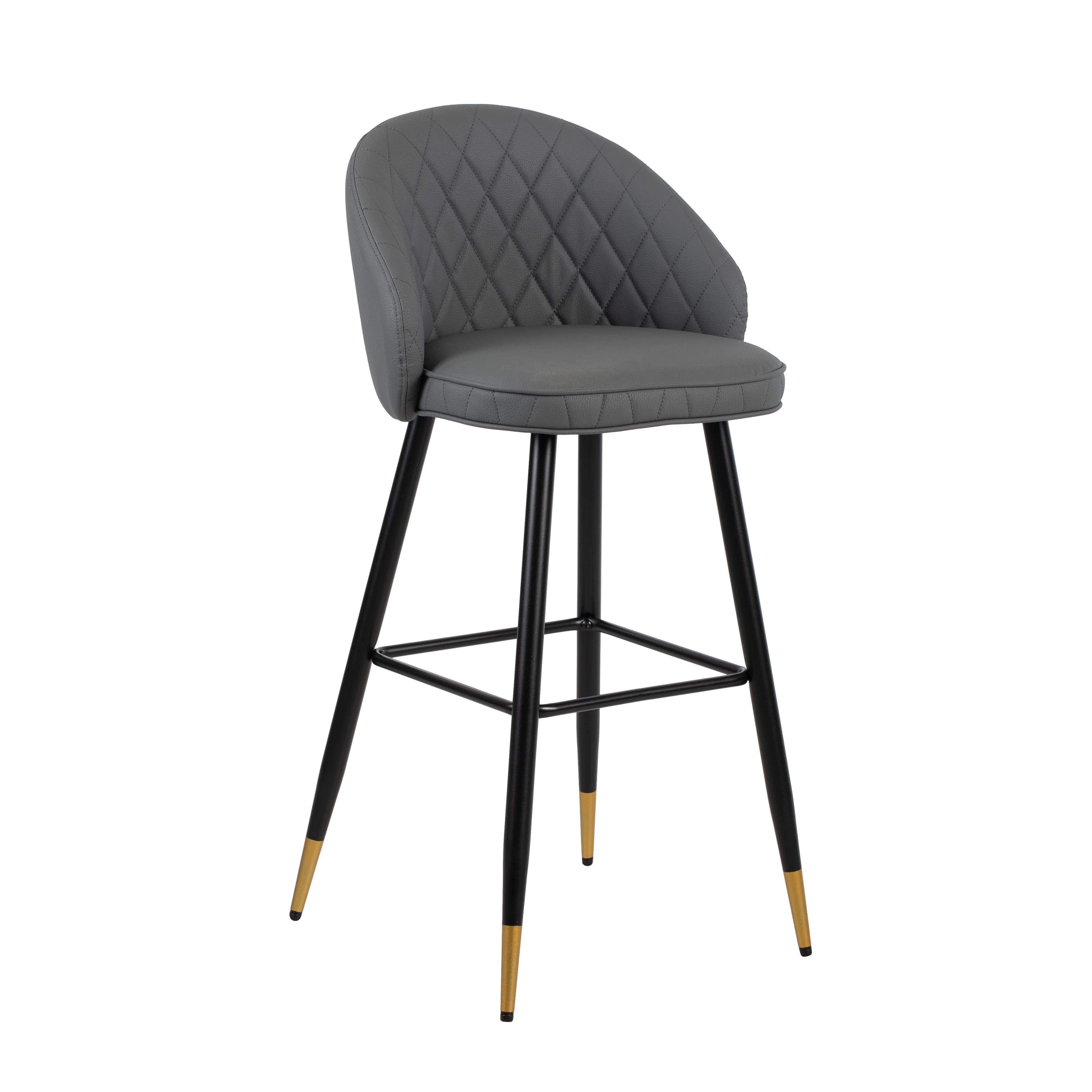 Oliver Gray Vegan Leather Bar Chair (2 Per Carton)