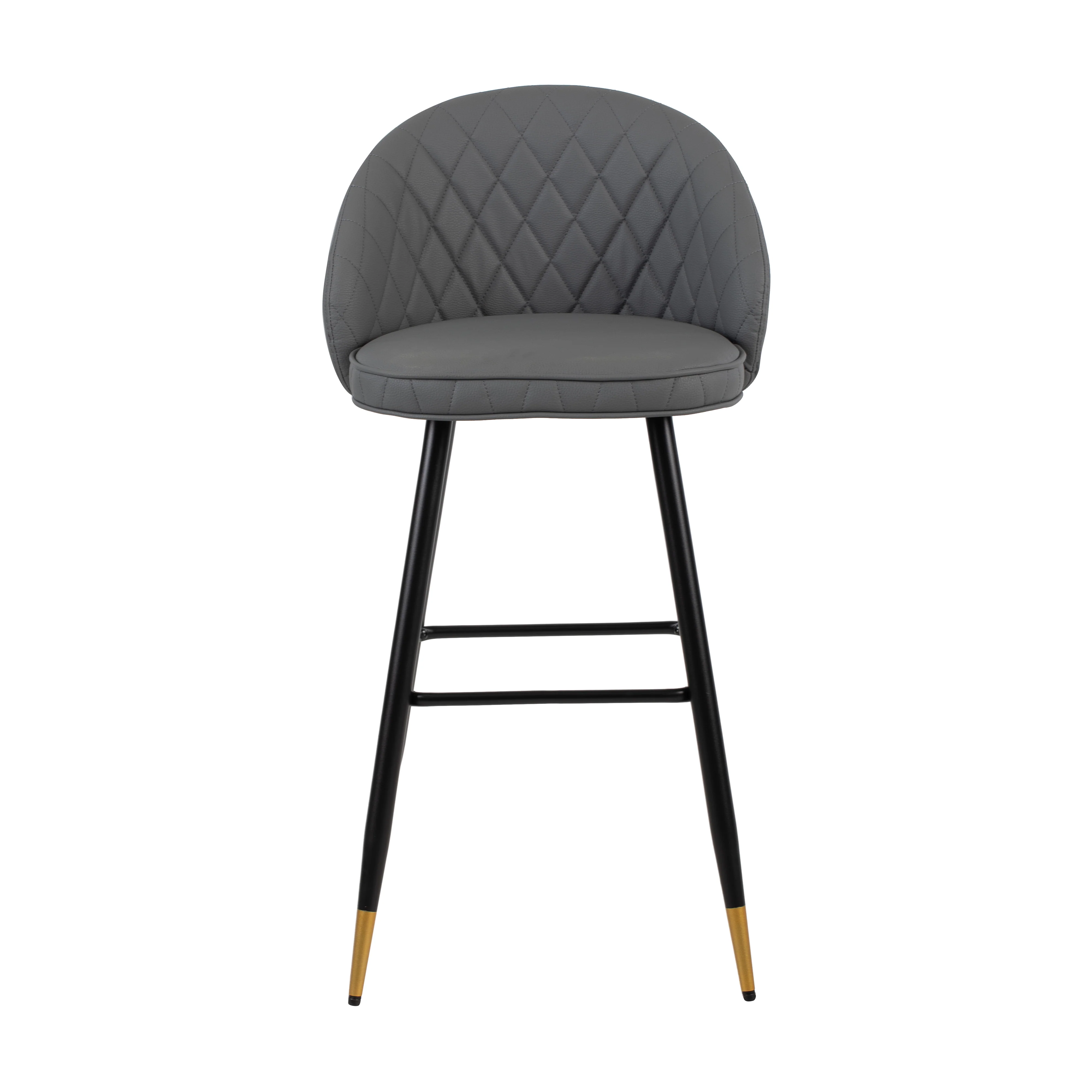 Oliver Gray Vegan Leather Bar Chair (2 Per Carton) - Image 2