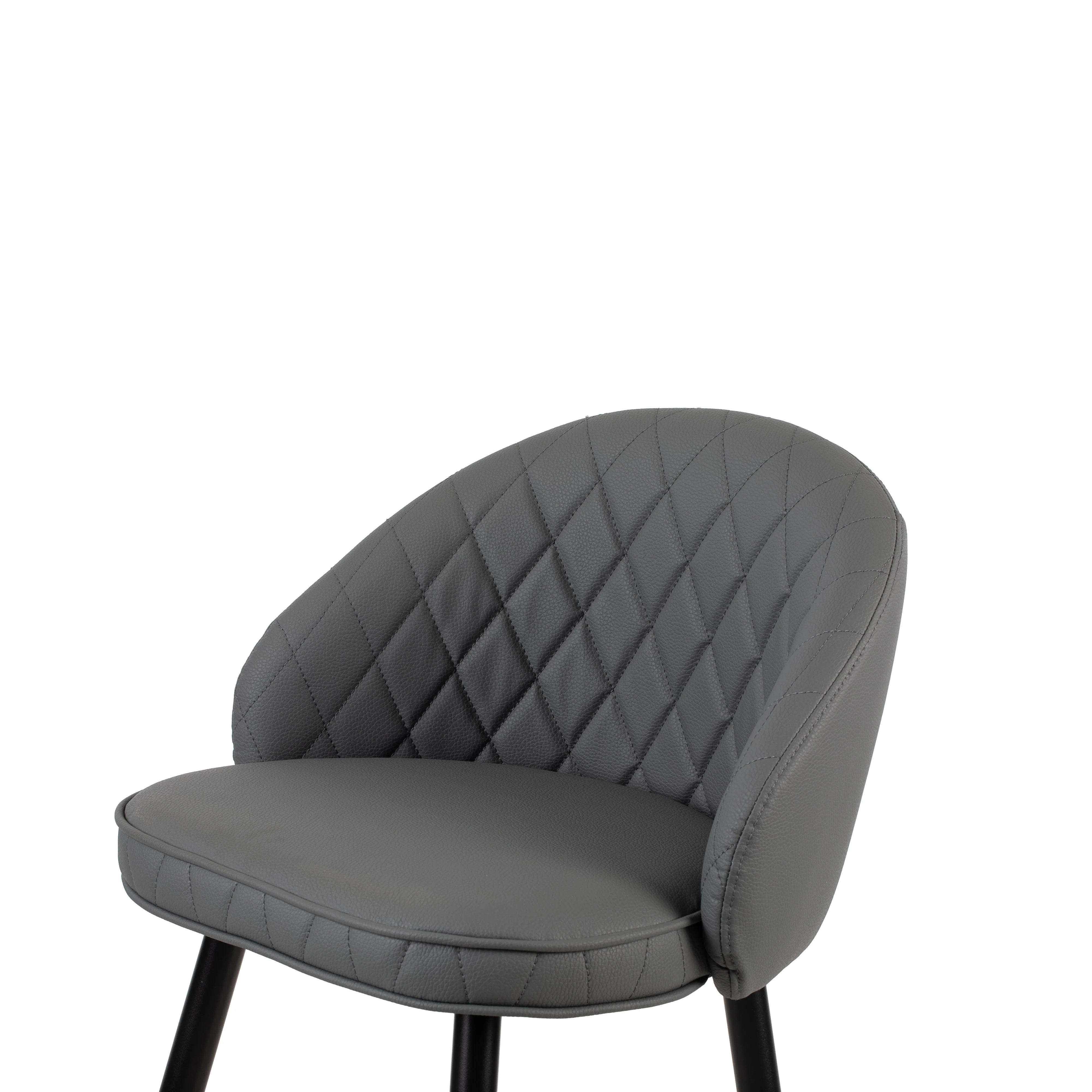 Oliver Gray Vegan Leather Bar Chair (2 Per Carton) - Image 7