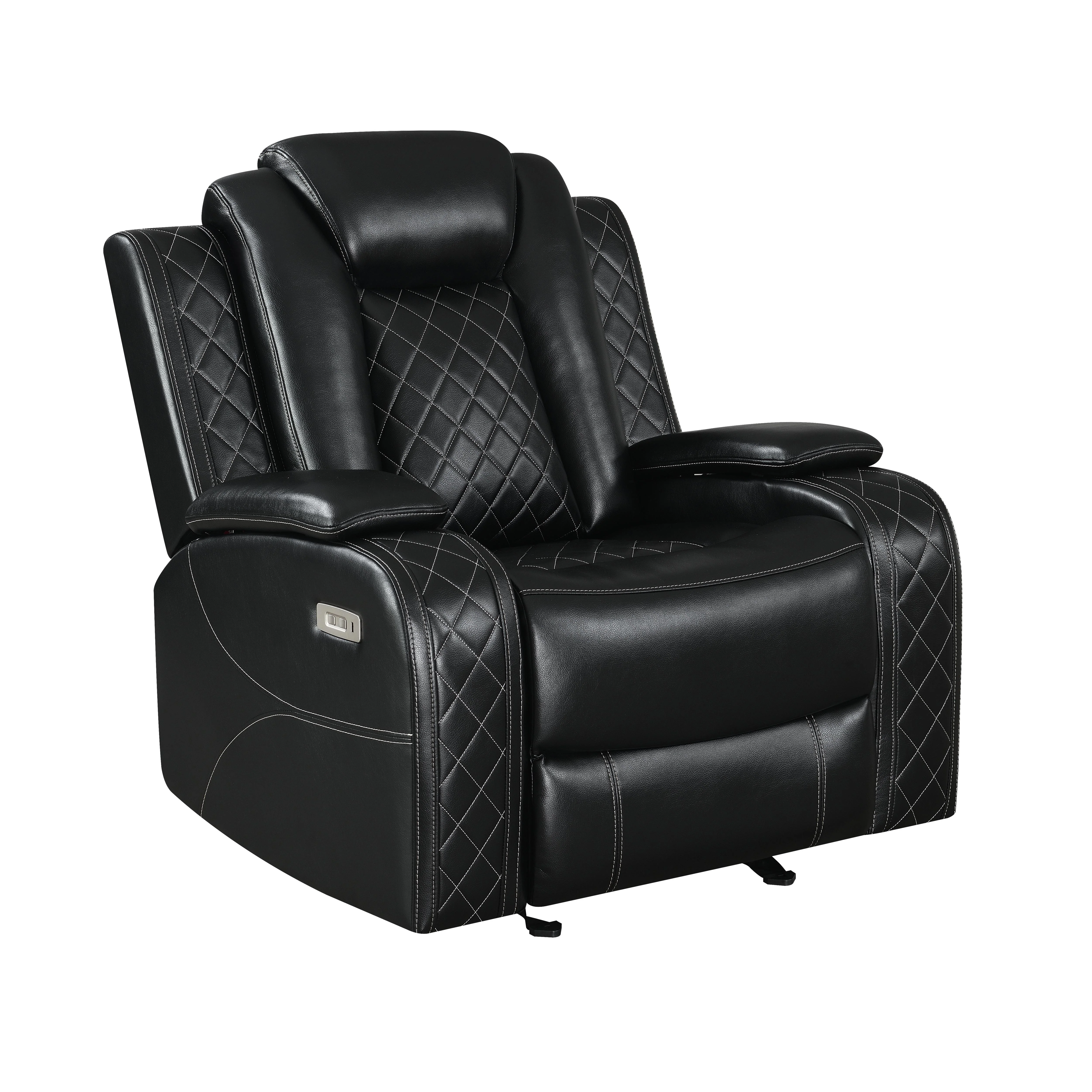 ORION GLIDER RECLINER-BLACK - Image 2