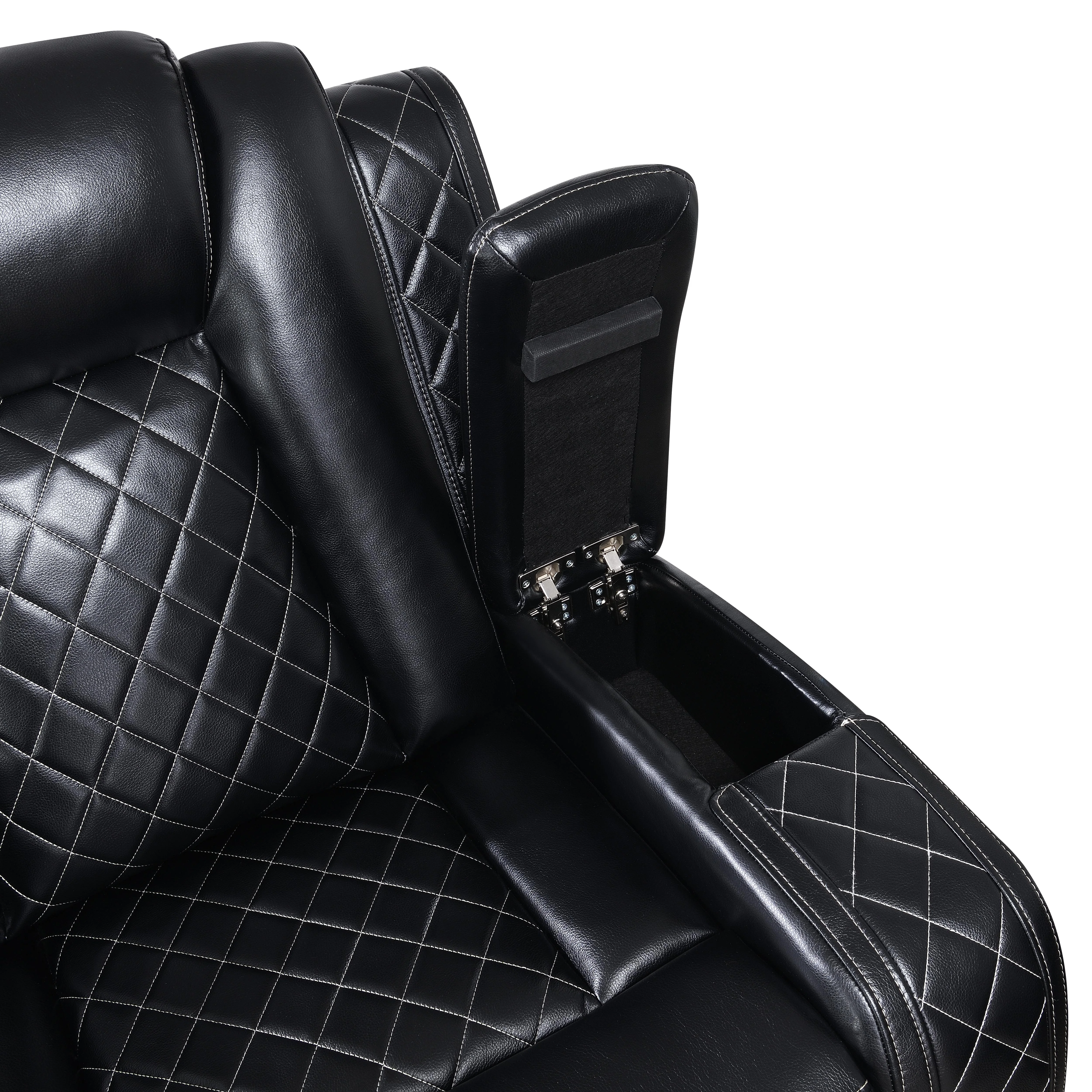 ORION GLIDER RECLINER W/ PWR FR & HR-BLACK - Image 5