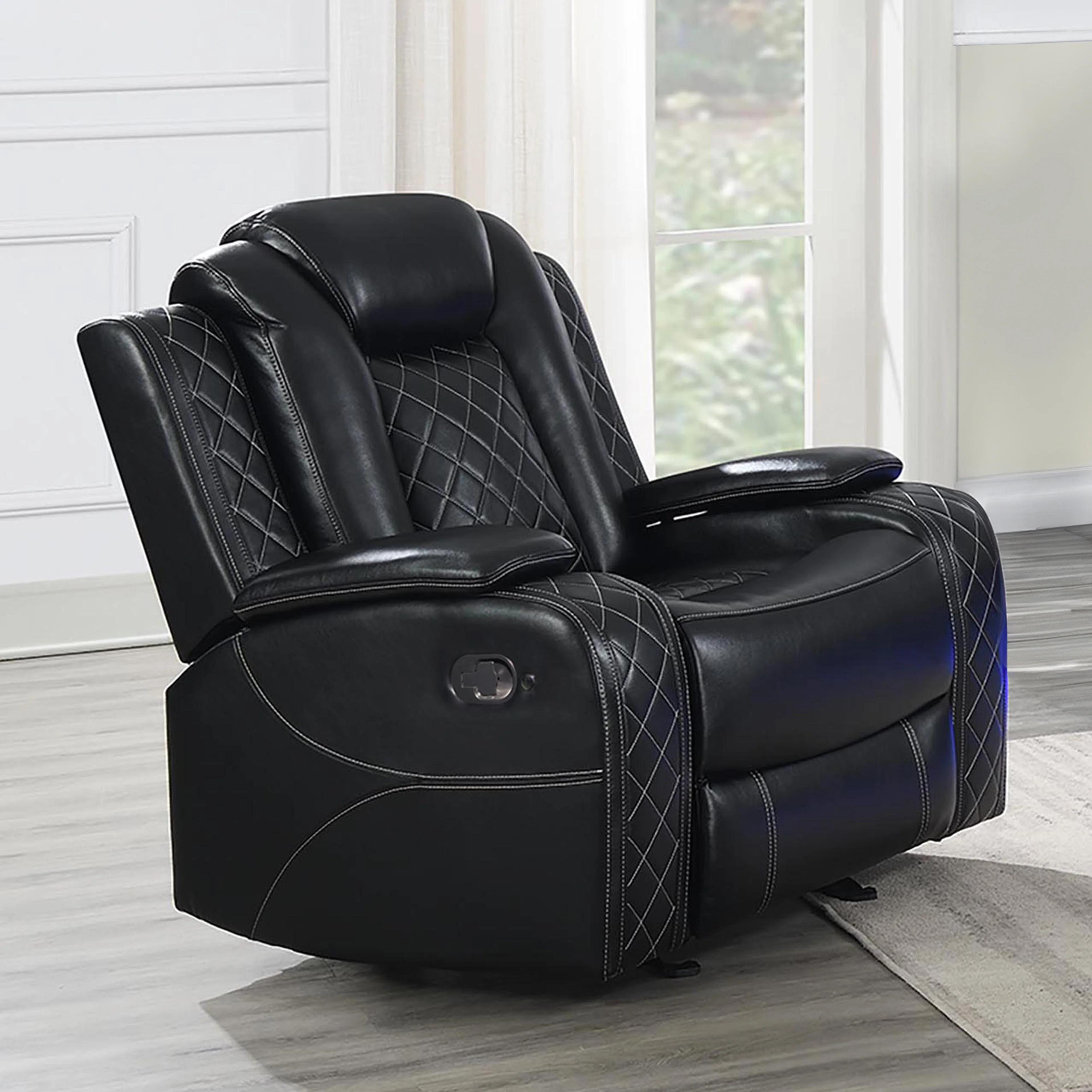 Orion Ii Glider Recliner-Black - Image 6