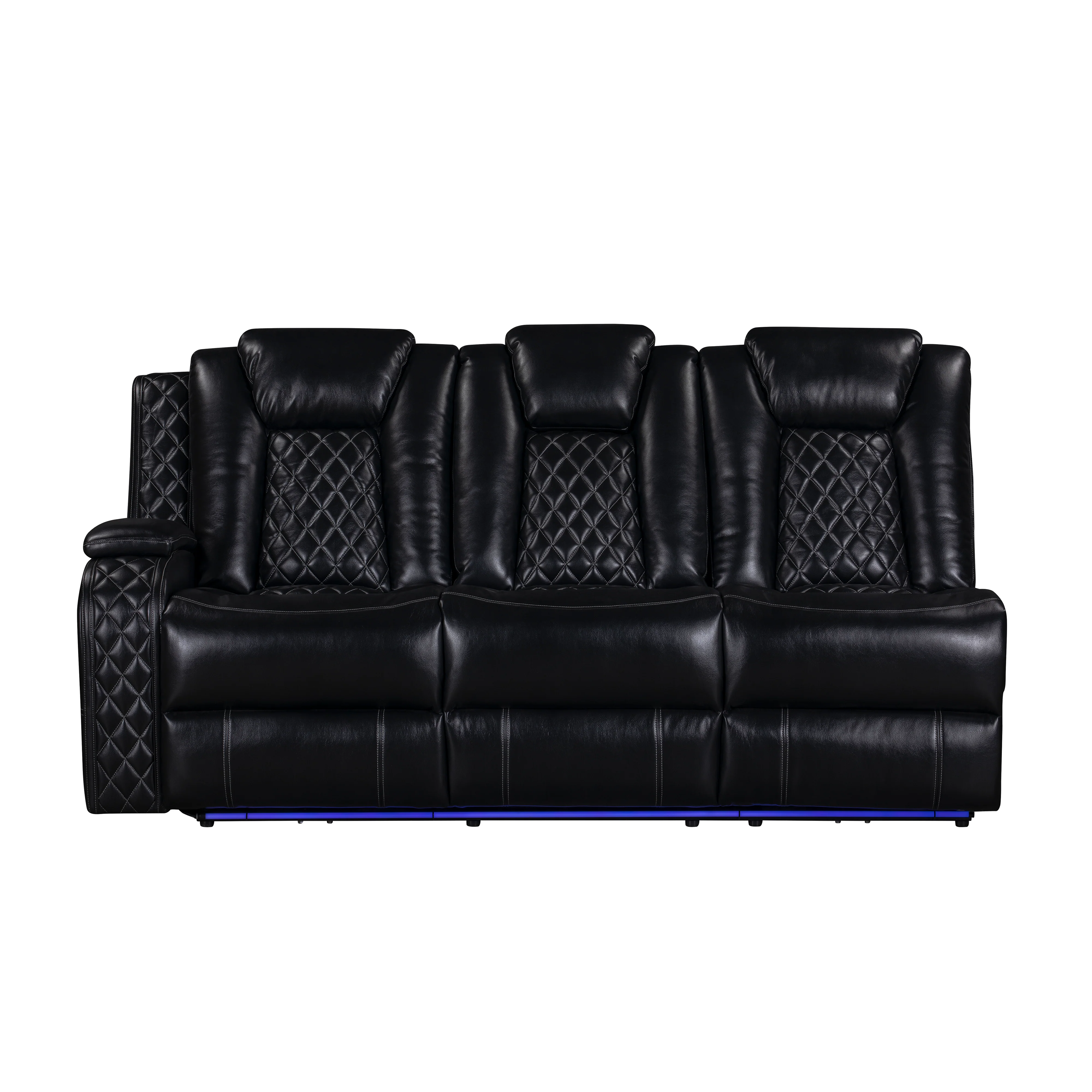 Orion Ii Laf Sofa W/Dual Recliner-Black - Image 2