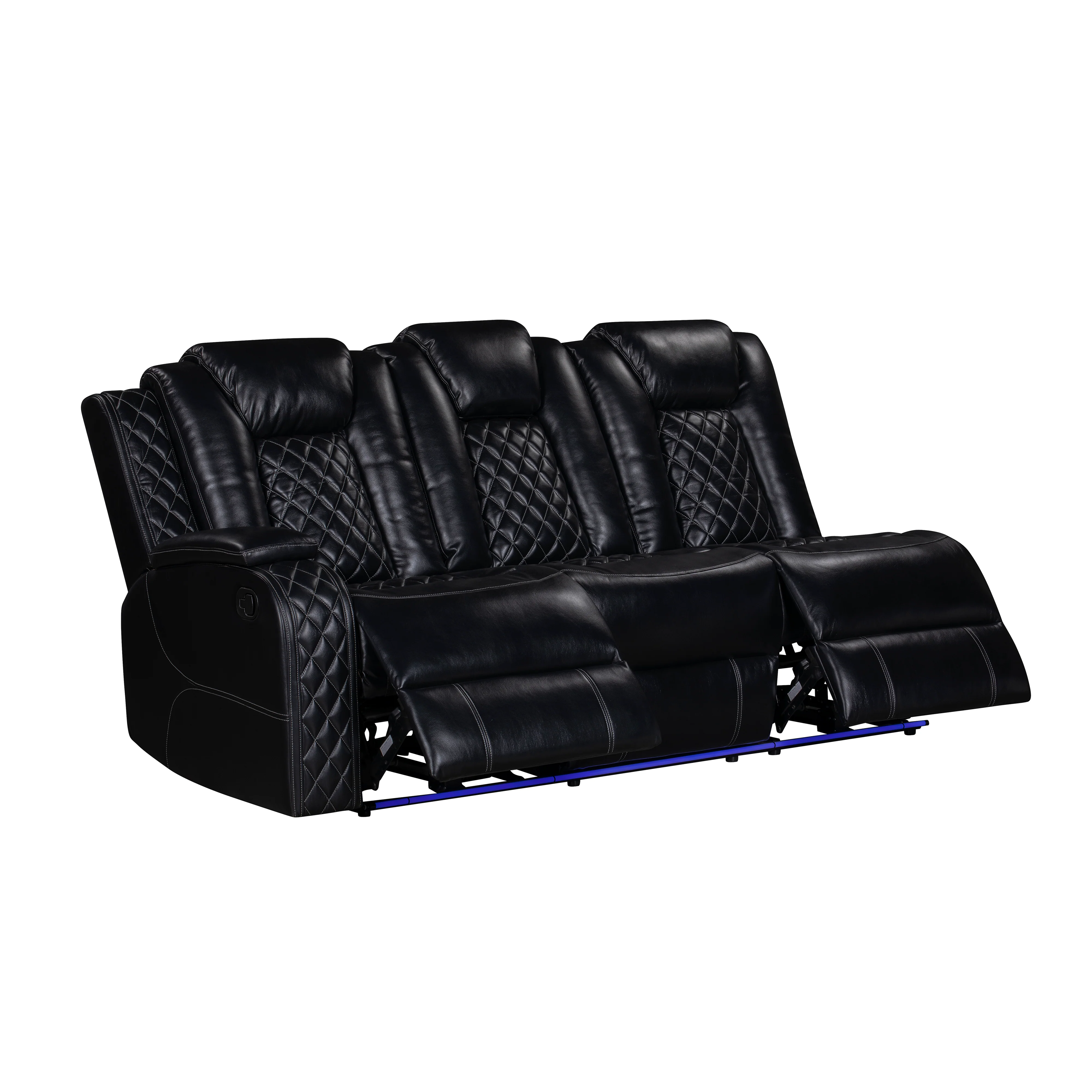Orion Ii Laf Sofa W/Dual Recliner-Black - Image 3
