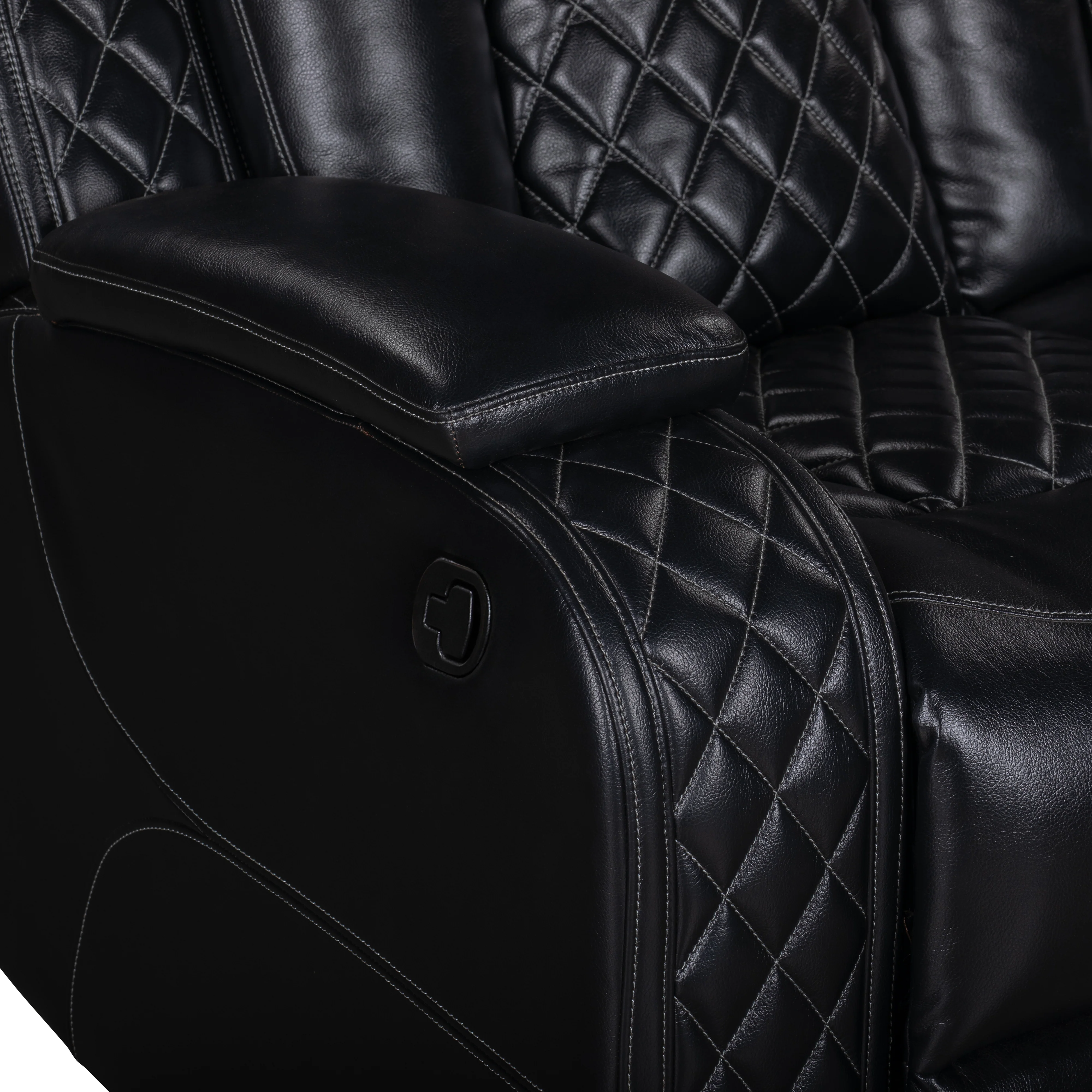 Orion Ii Laf Sofa W/Dual Recliner-Black - Image 7