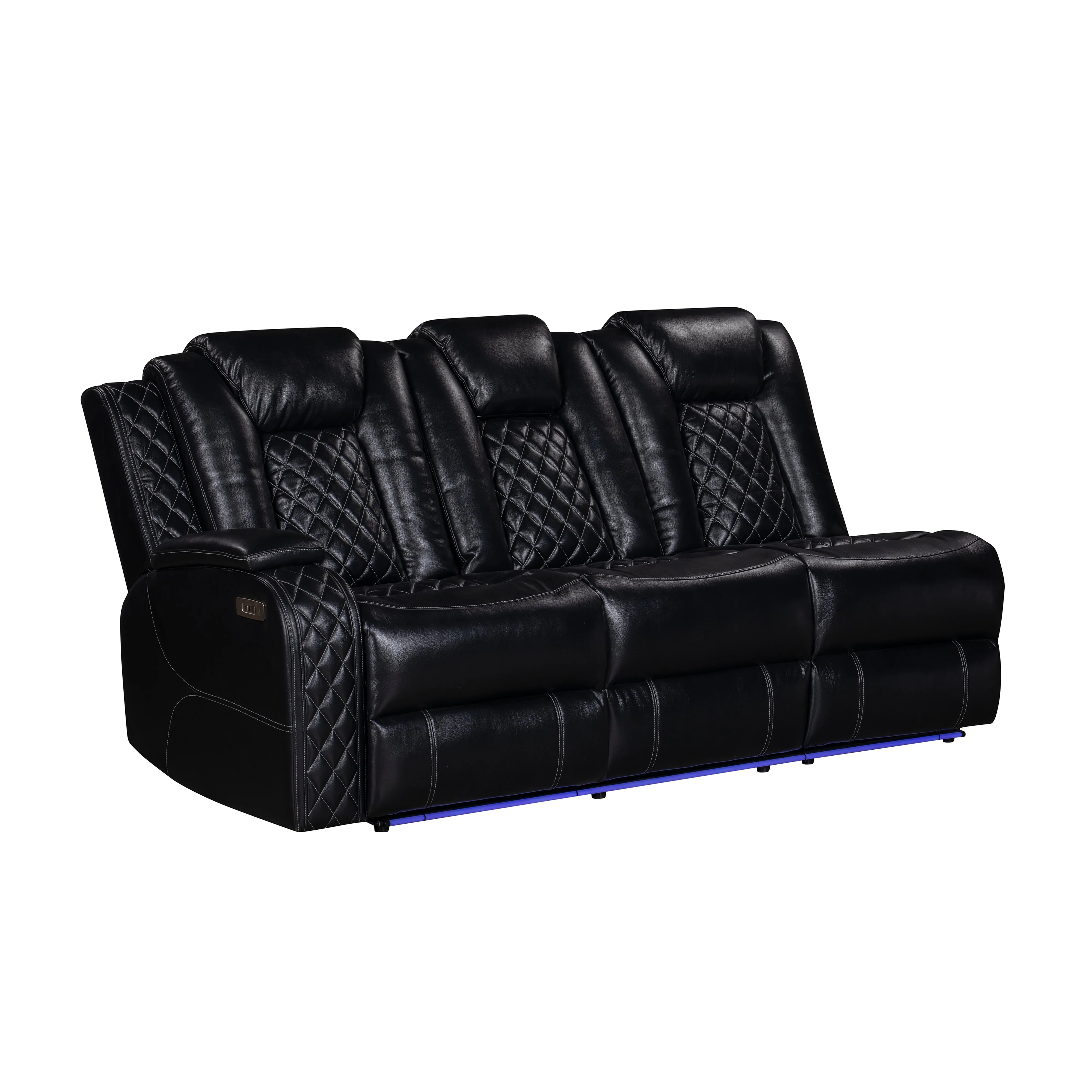 Orion Ii Laf Sofa W/Pwr Fr & Hr-Black - Image 2