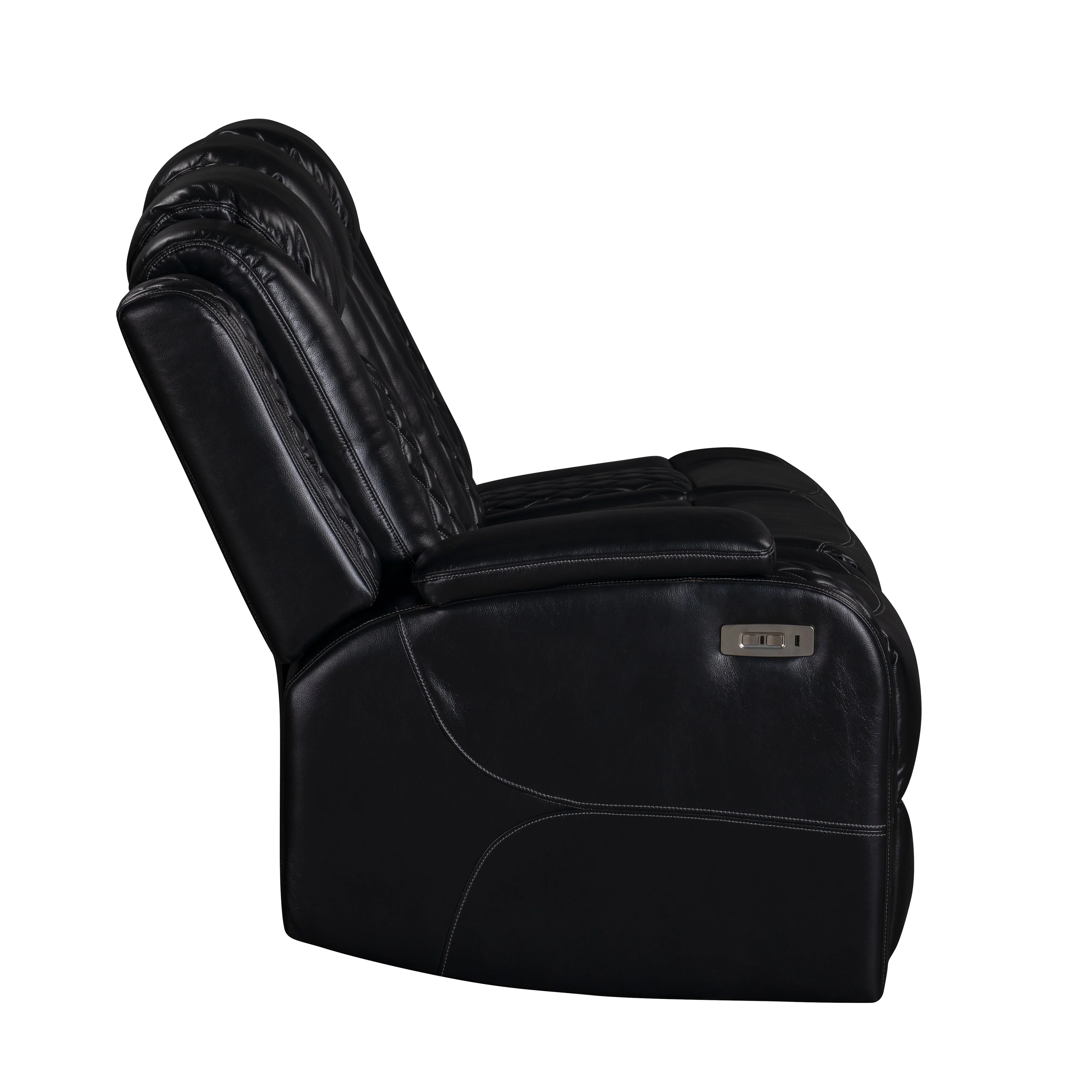 Orion Ii Laf Sofa W/Pwr Fr & Hr-Black - Image 5