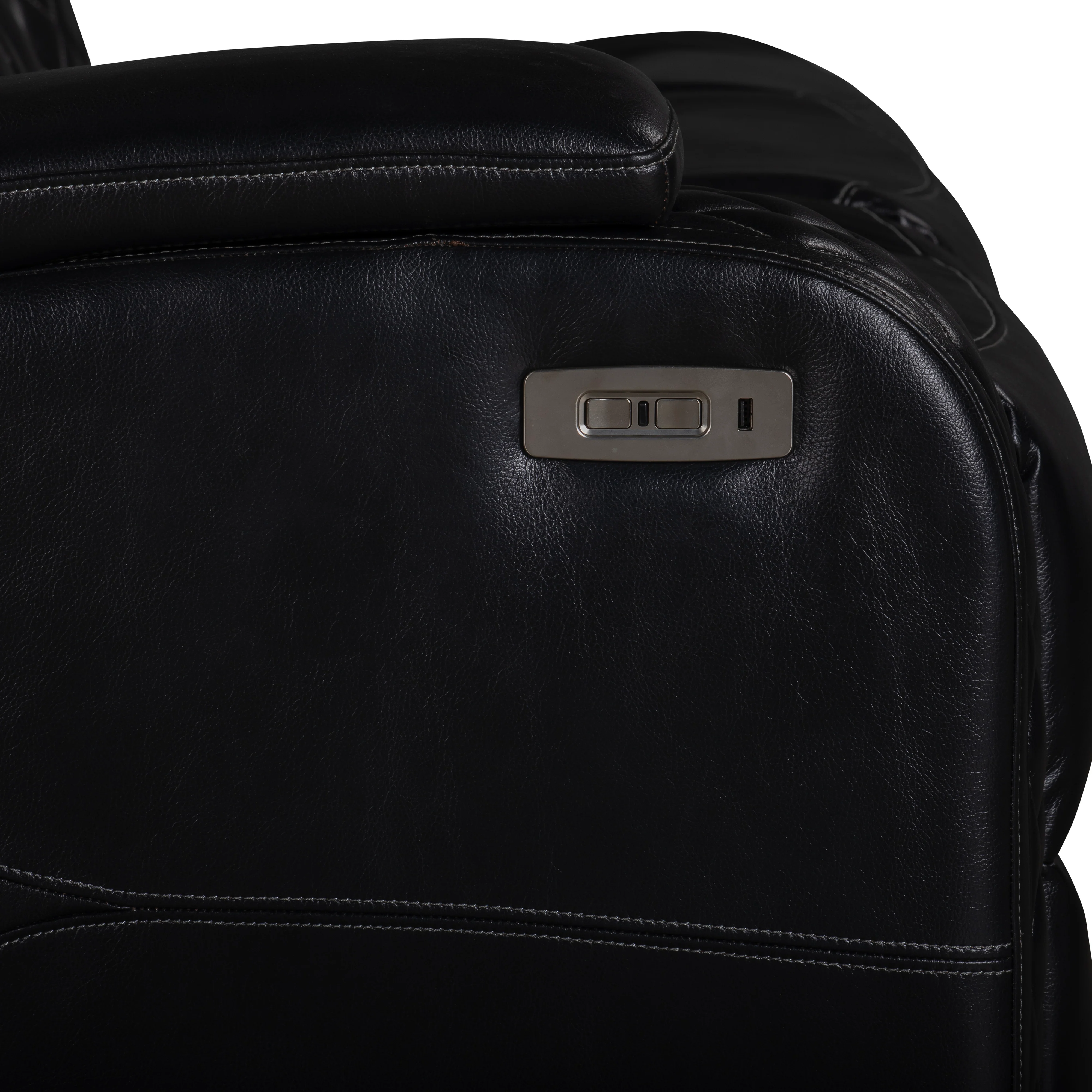 Orion Ii Laf Sofa W/Pwr Fr & Hr-Black - Image 7