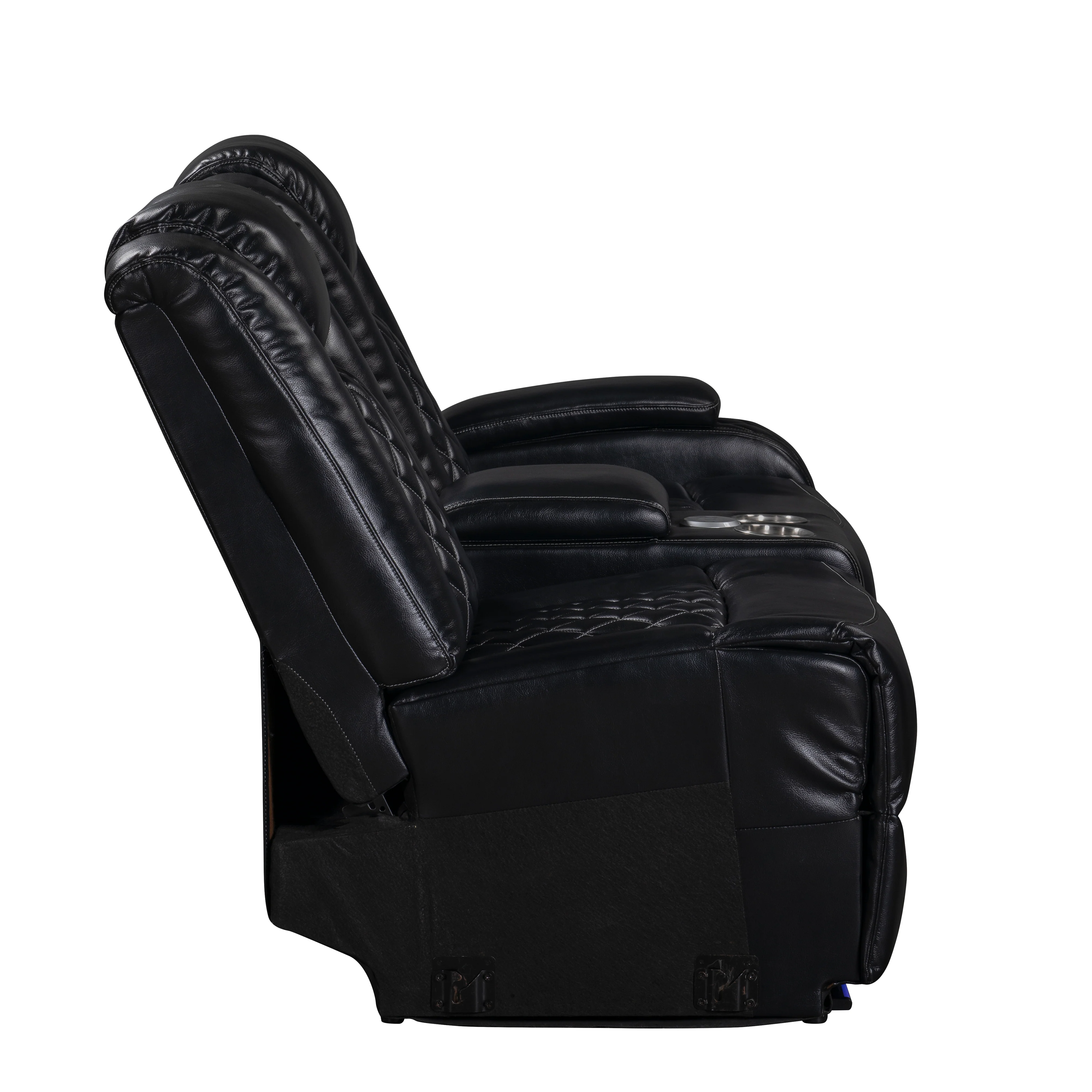 Orion Ii Raf Console Loveseat W/ Pwr Fr & Hr-Black - Image 3