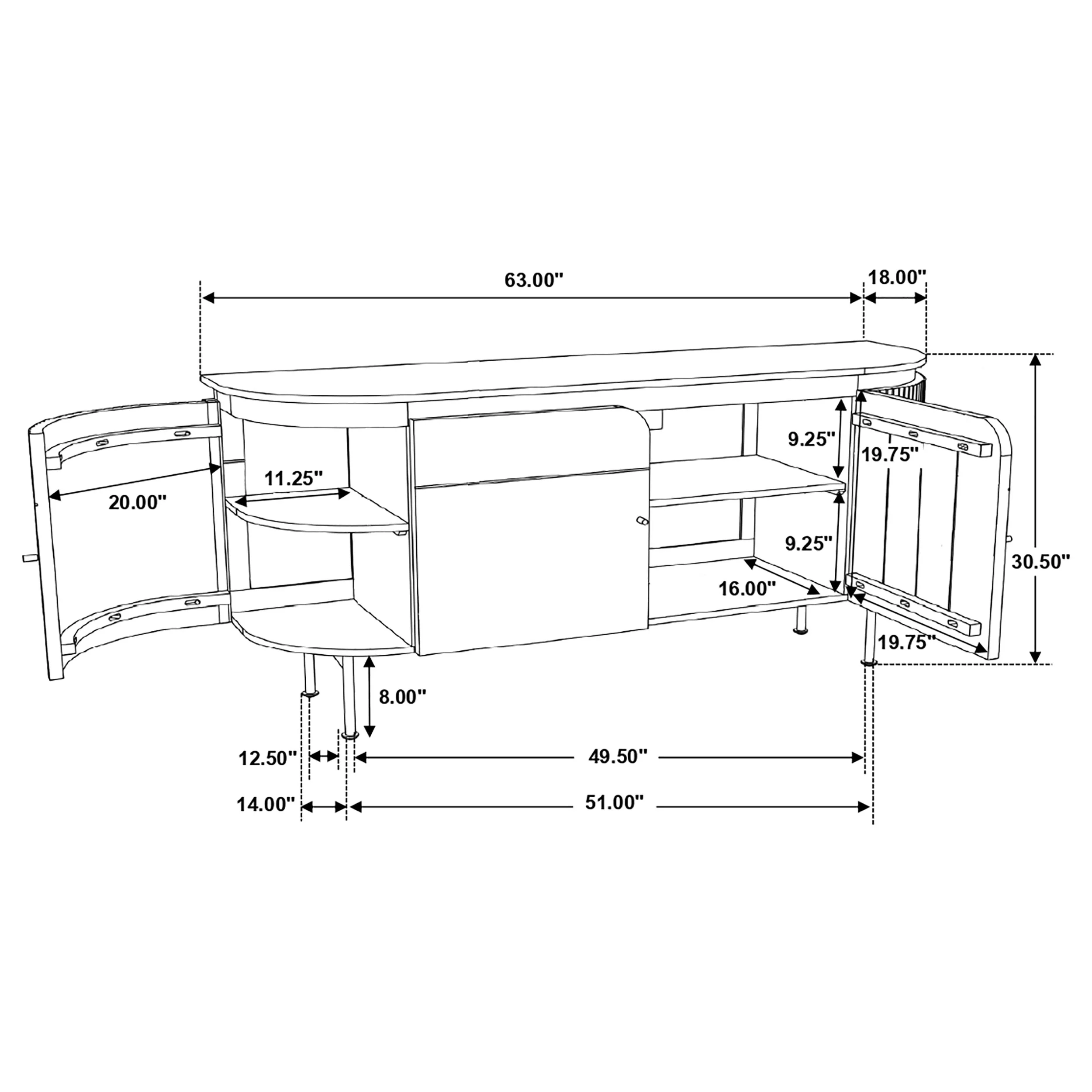 Ortega Sideboard - Image 13