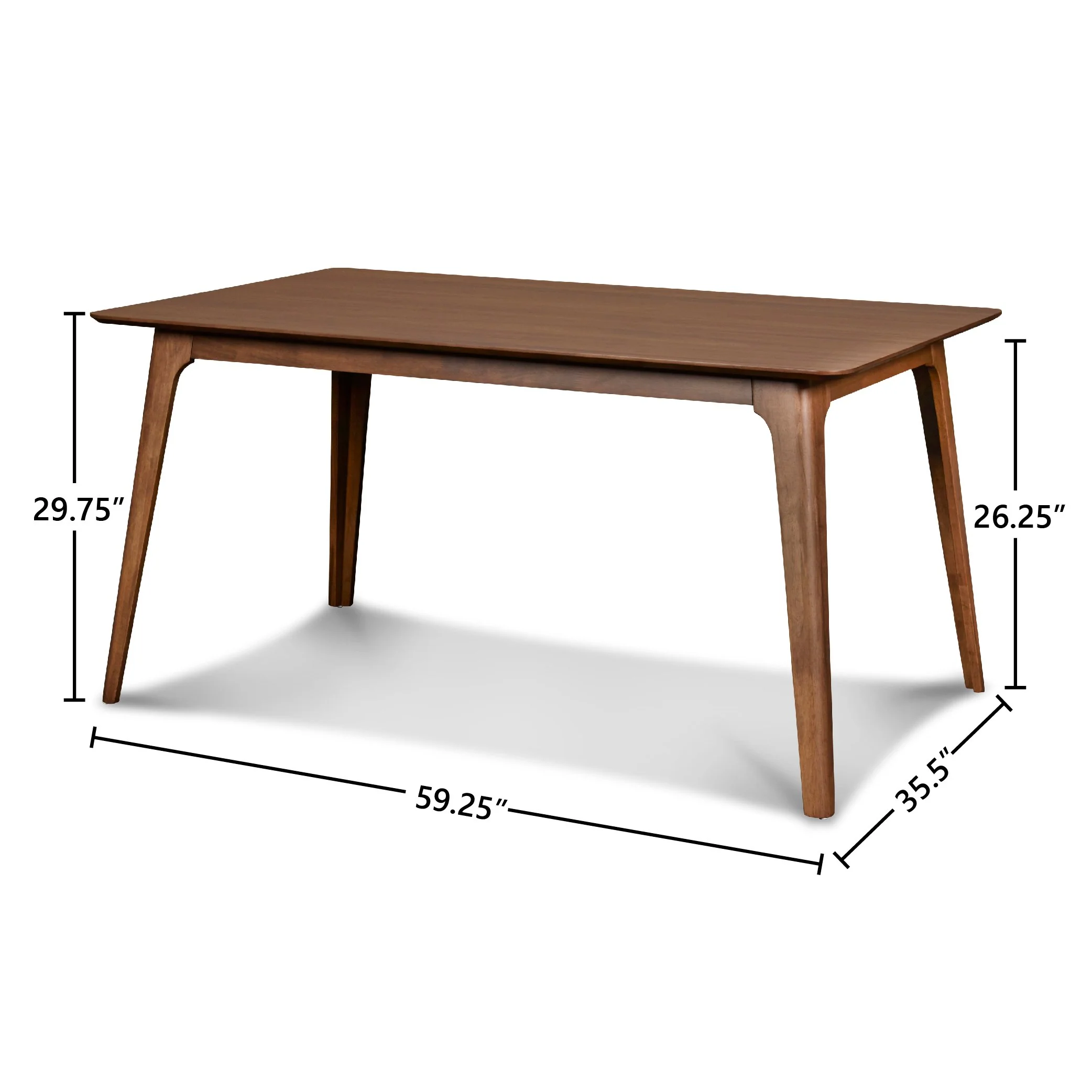 Oscar 60" Table-Walnut - Image 8