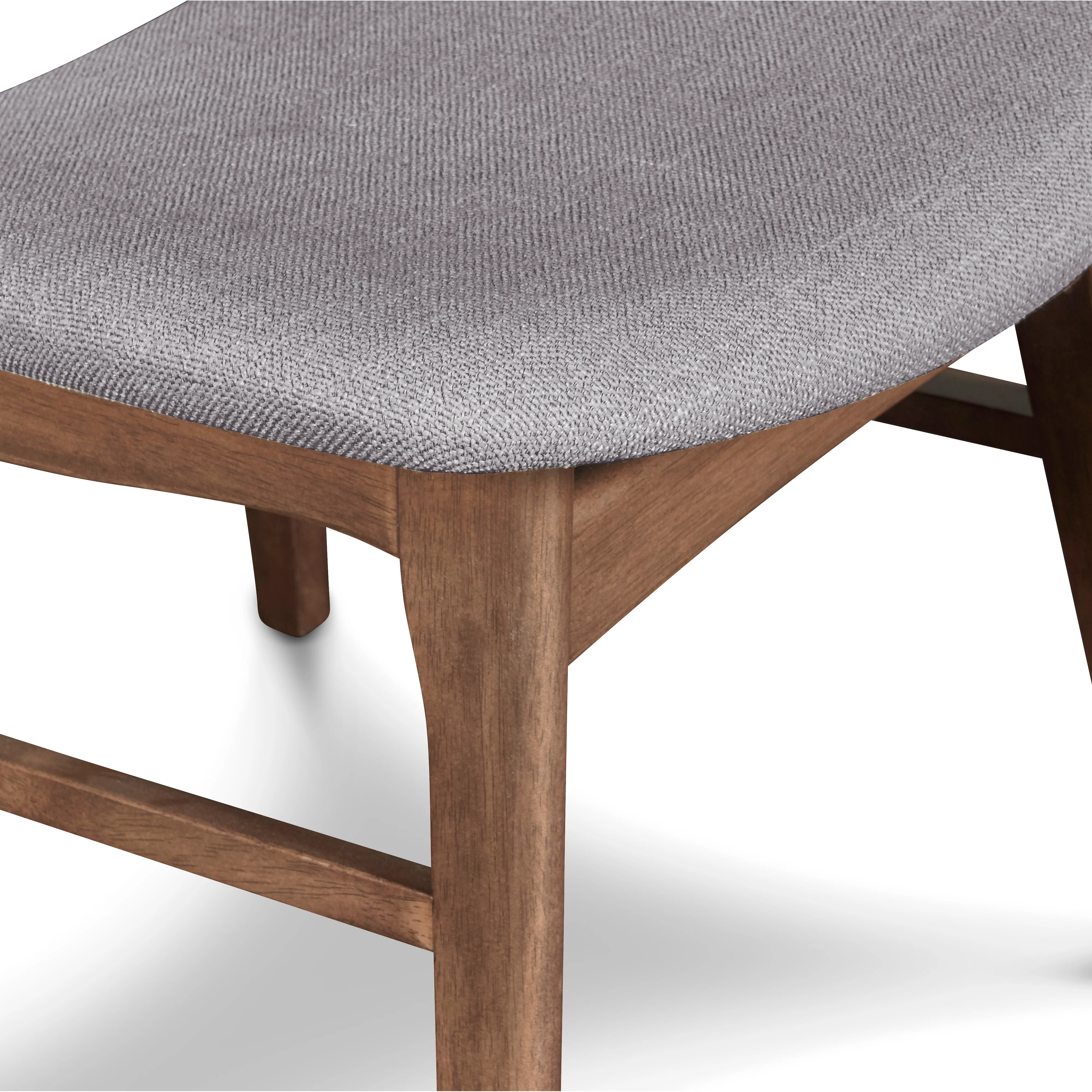 Oscar Chair With Dk Gray Cushion-Walnut - Image 5