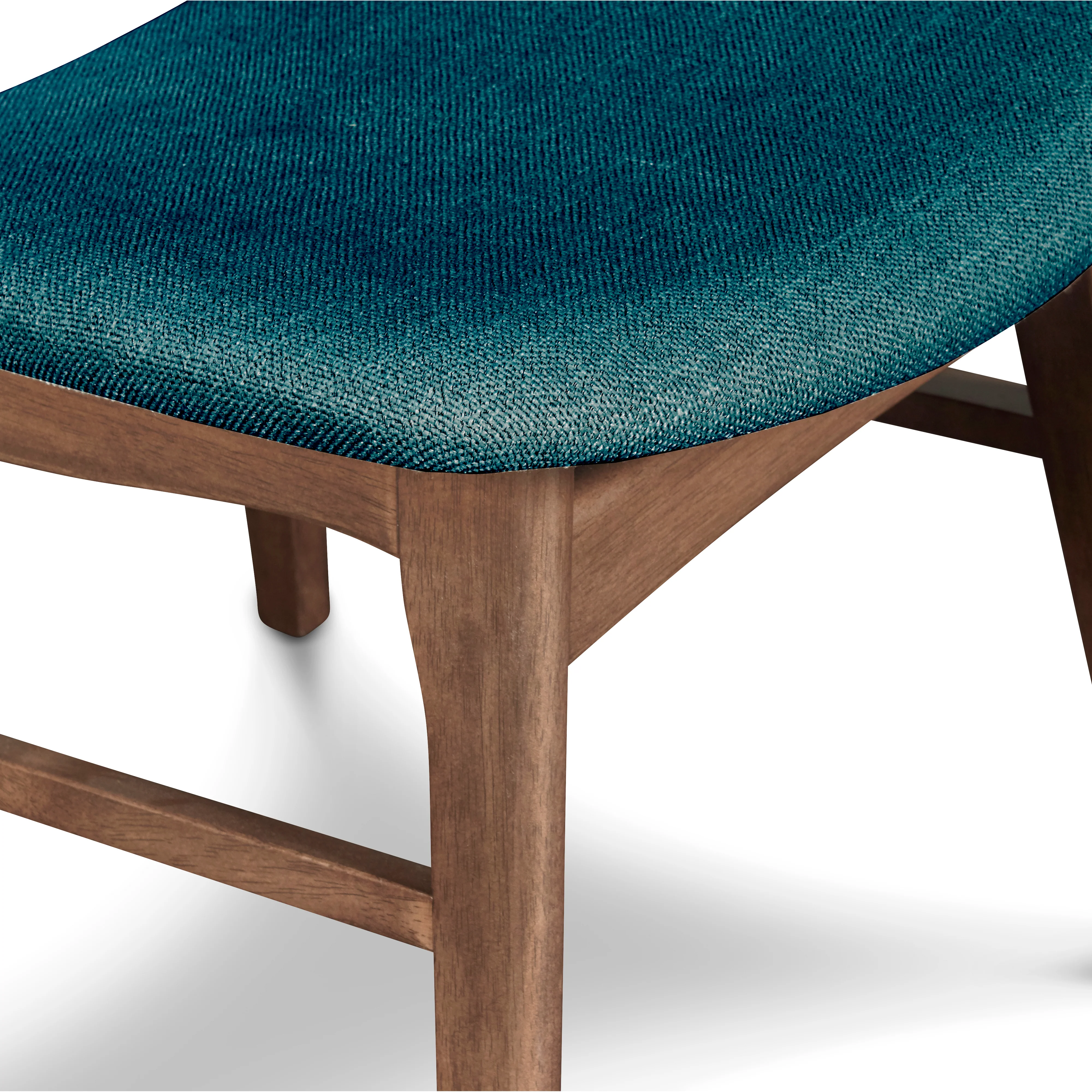 Oscar Chair With Forest Green Cushion-Walnut - Image 5