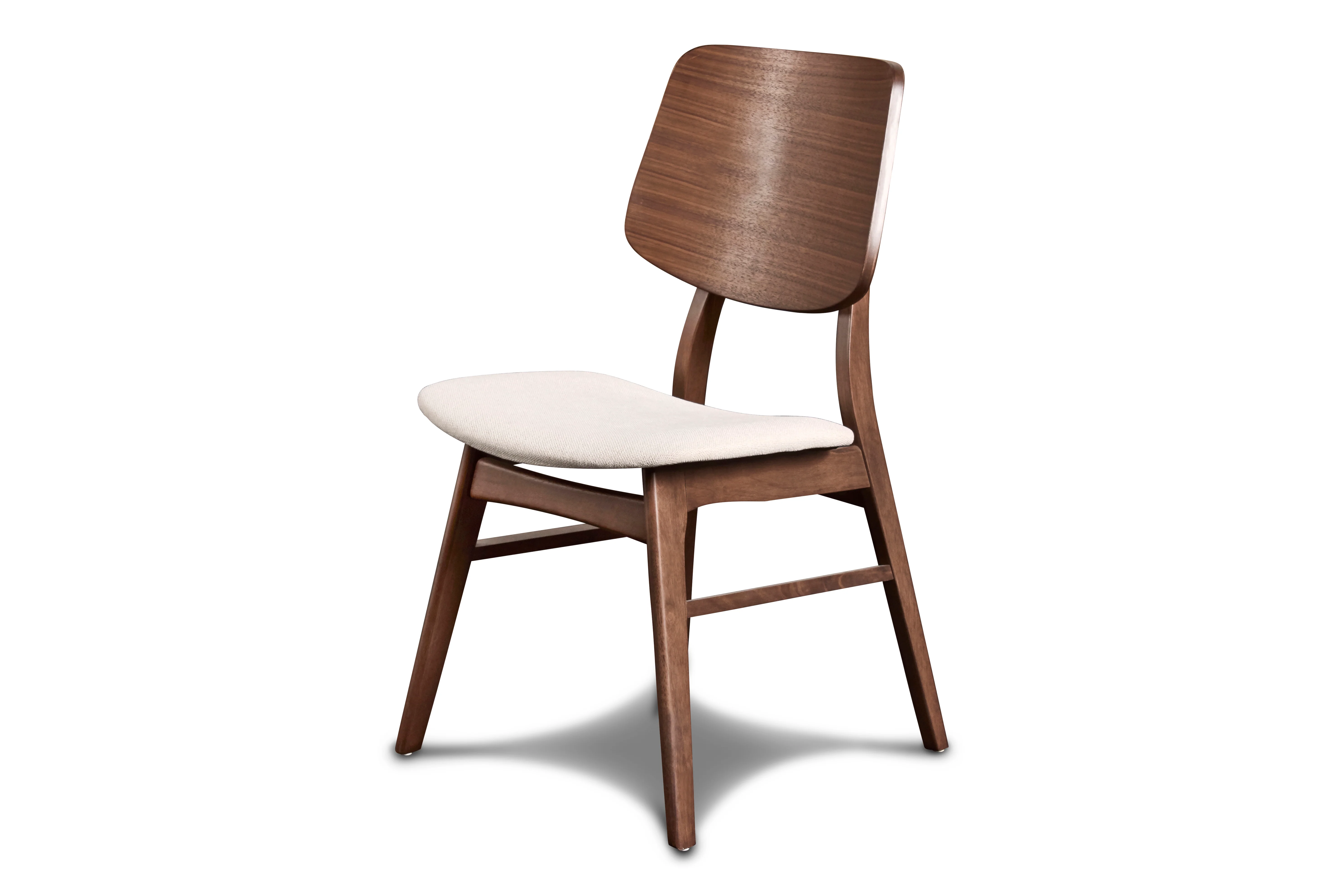 Oscar Chair With Natural Cushion-Walnut - Image 2