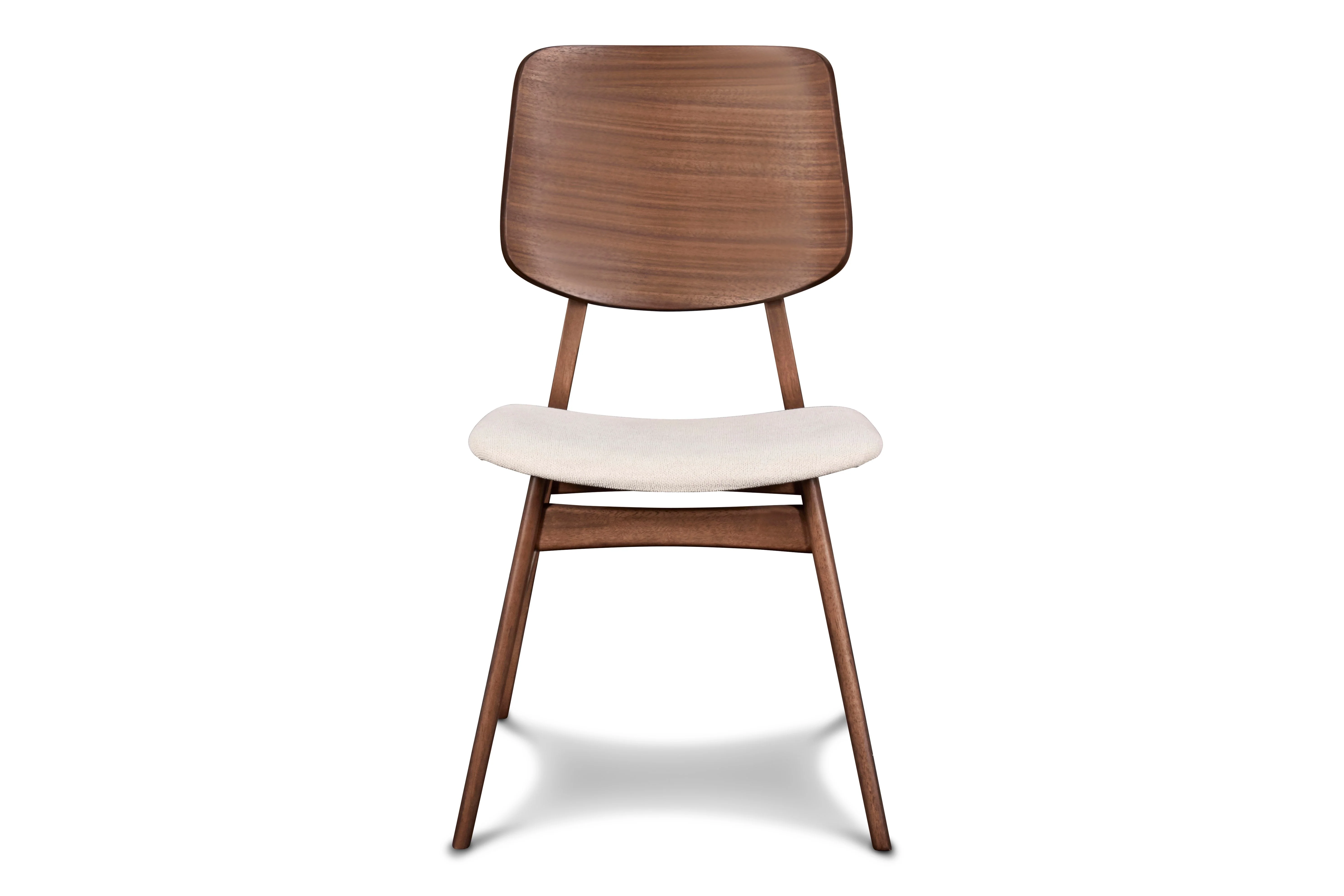 Oscar Chair With Natural Cushion-Walnut - Image 3