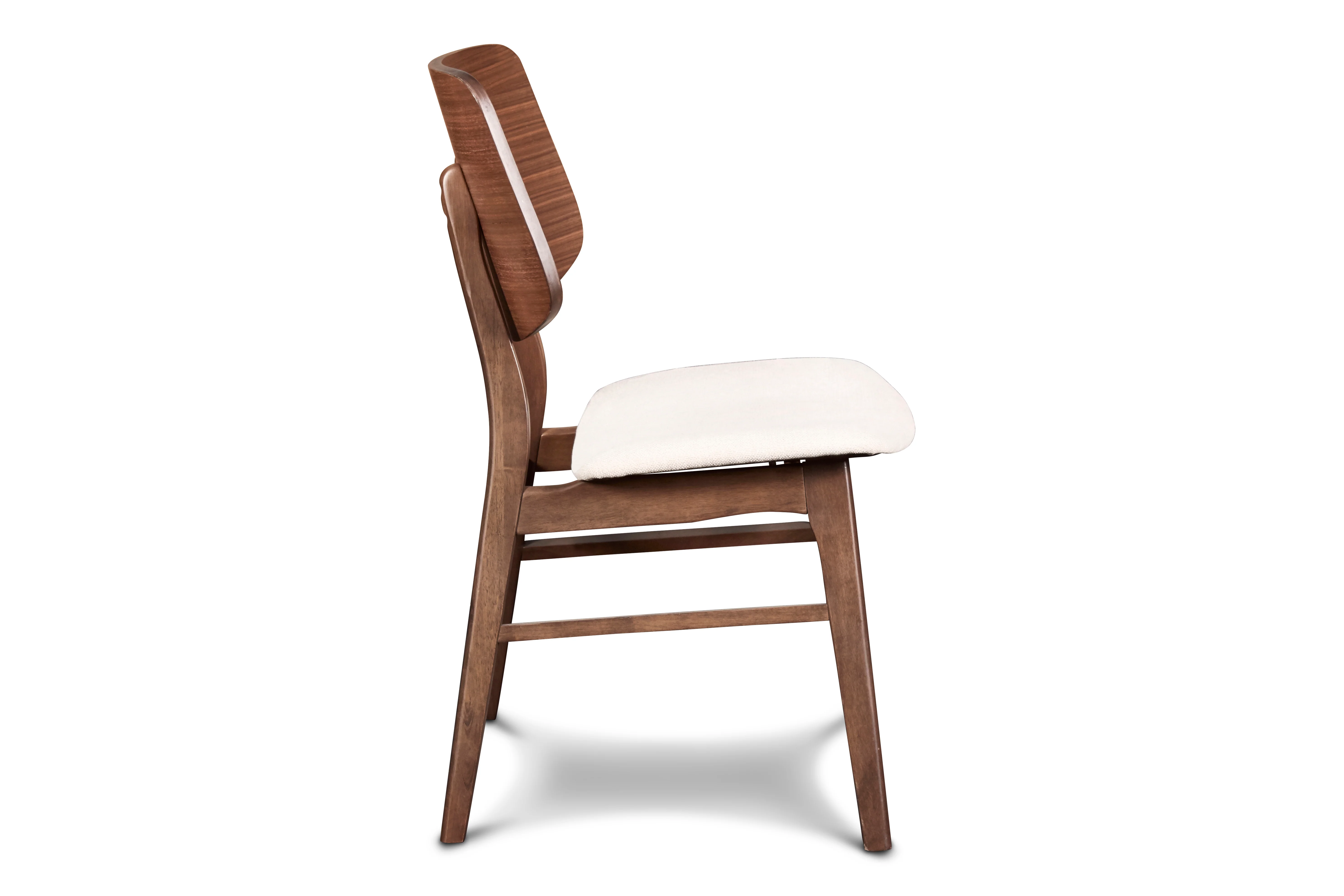 Oscar Chair With Natural Cushion-Walnut - Image 4