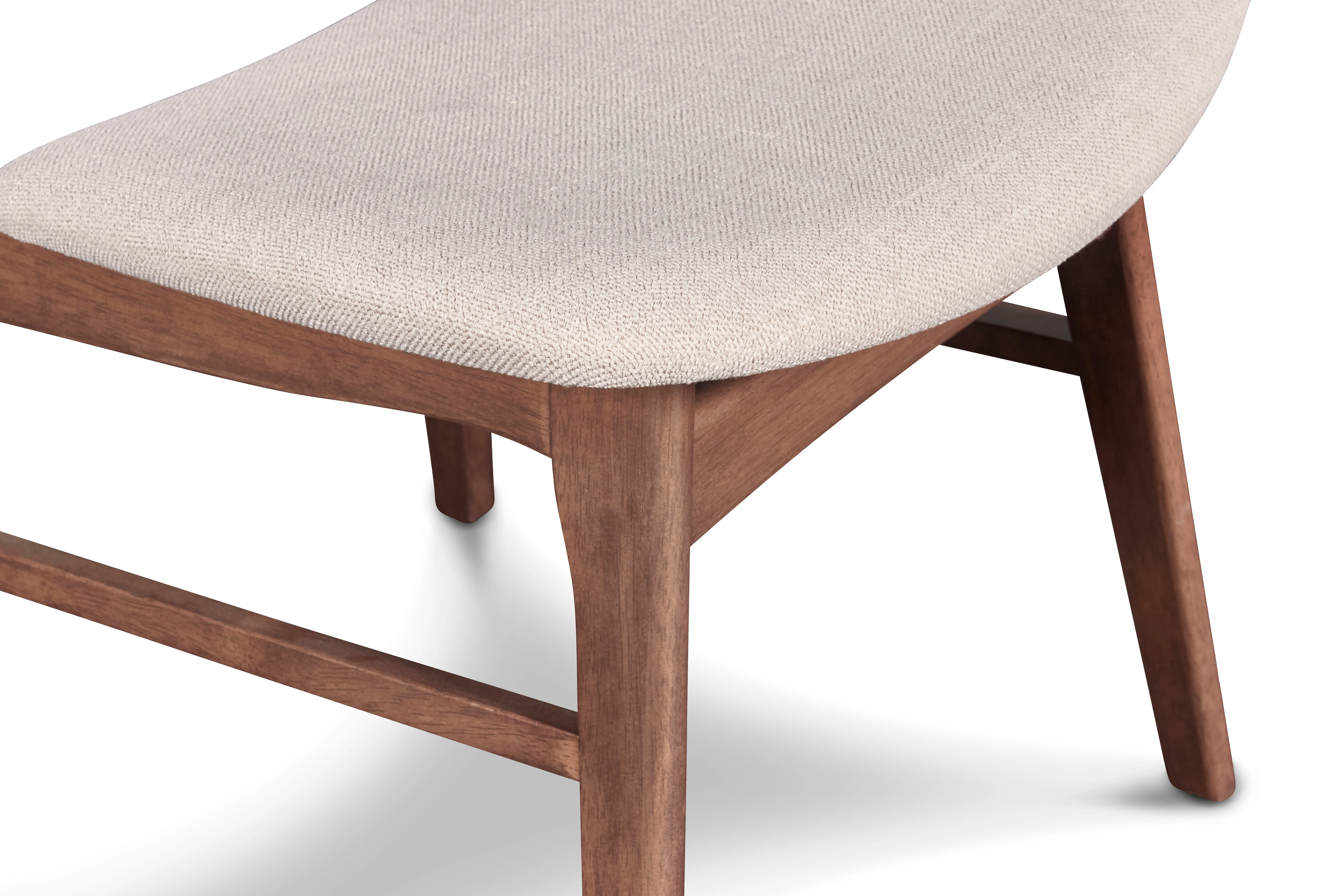 Oscar Chair With Natural Cushion-Walnut - Image 6