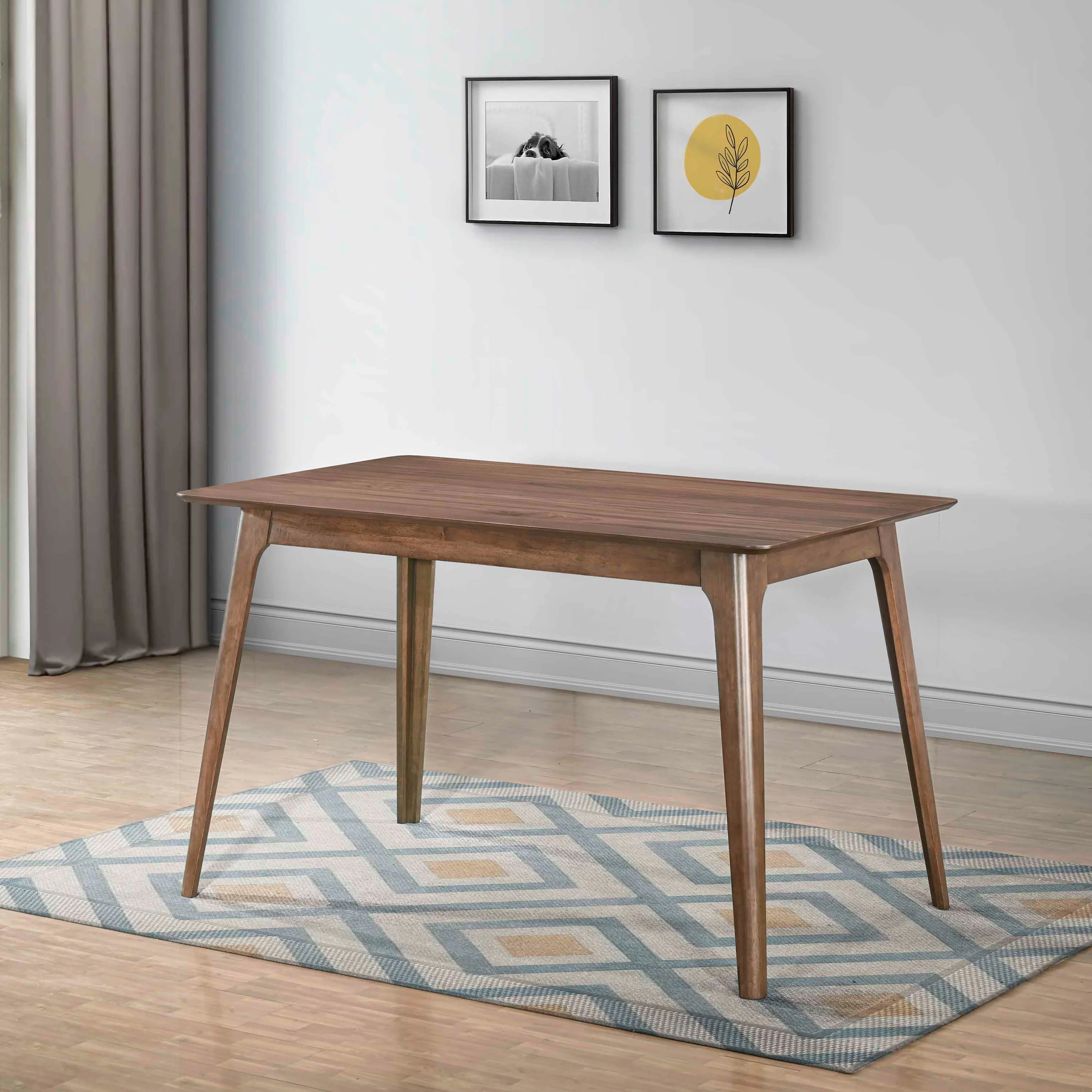 Oscar Wood Counter Height Table-Walnut - Image 6