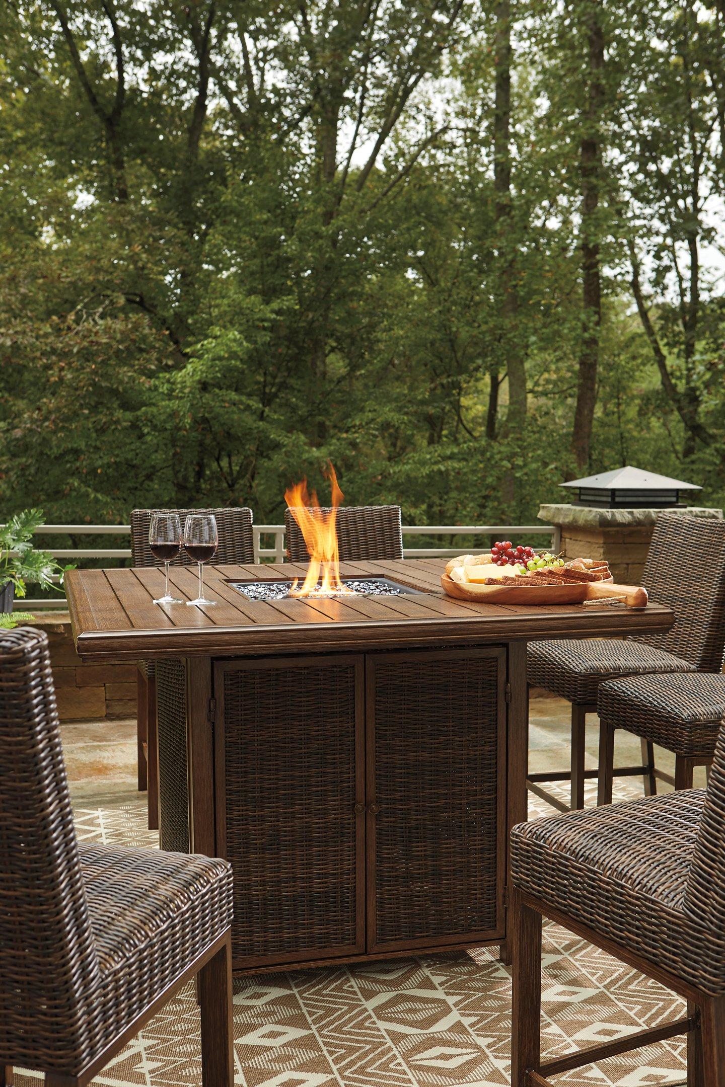 Paradise Trail Outdoor Bar Table Set - Image 5