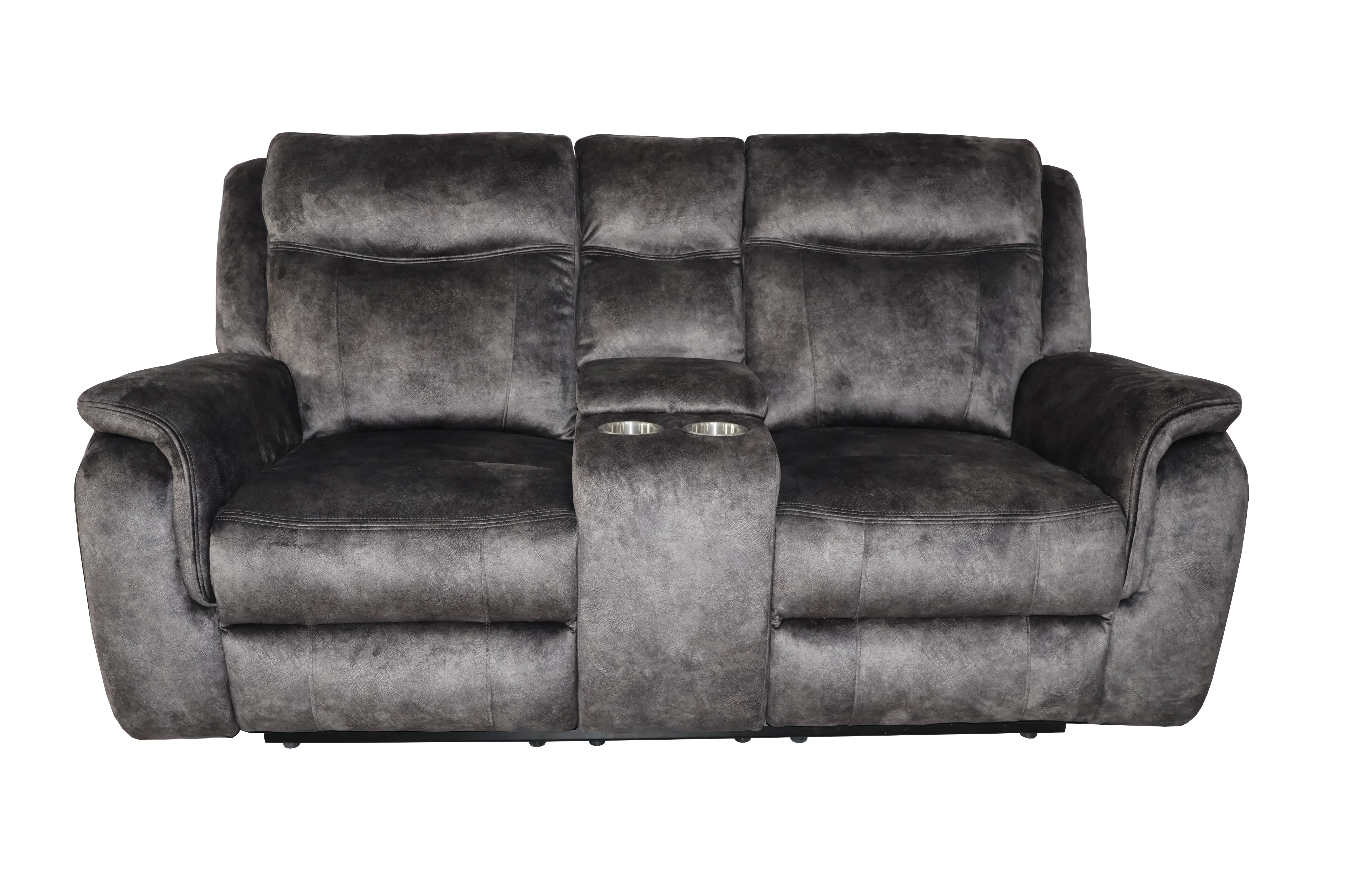 Park City Console Loveseat W/ Dual Recliners-Slate - Image 2