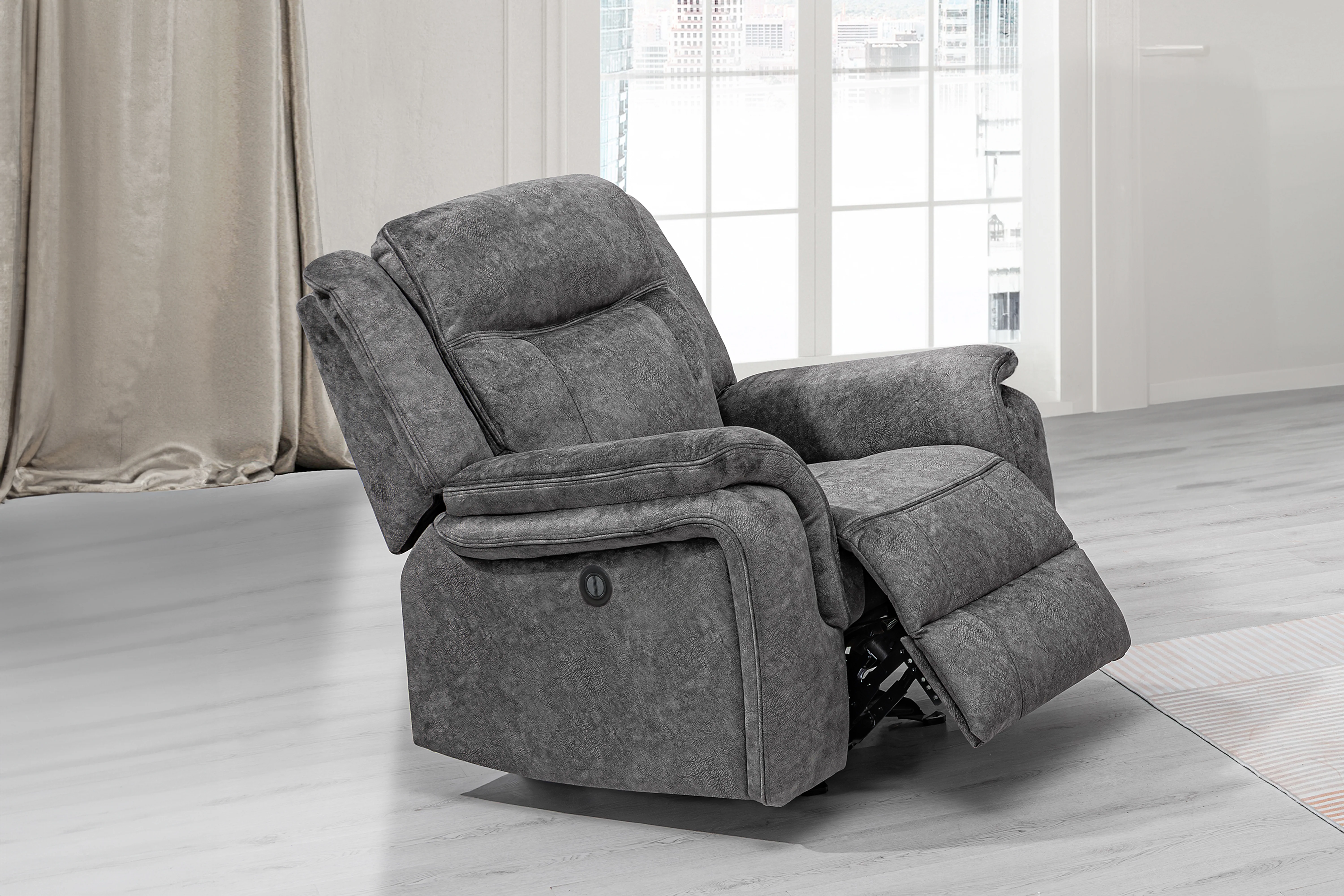 Park City Glider Recliner W/Pwr Fr-Slate - Image 6