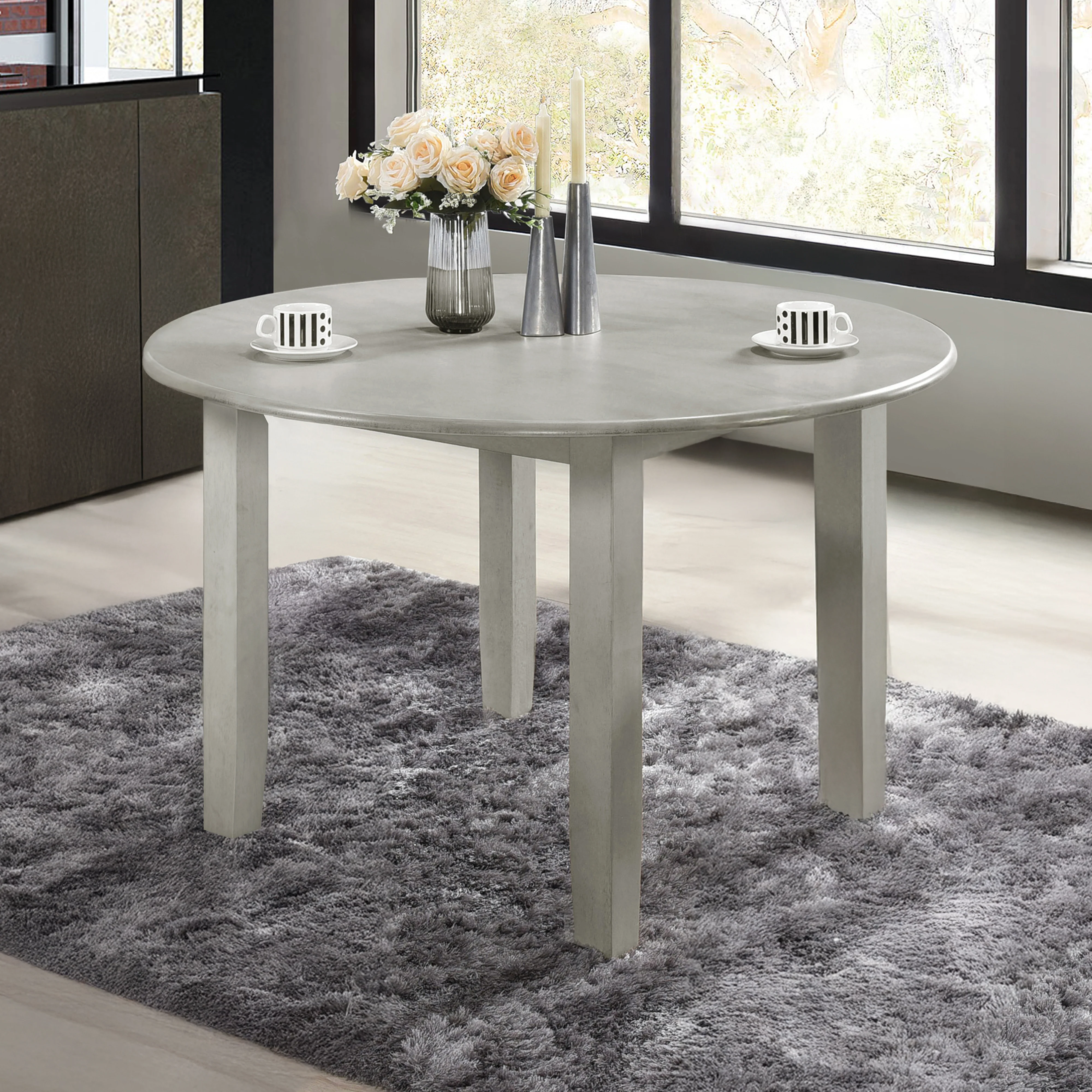 Pascal 47" Round Dining Table-Driftwood - Image 5
