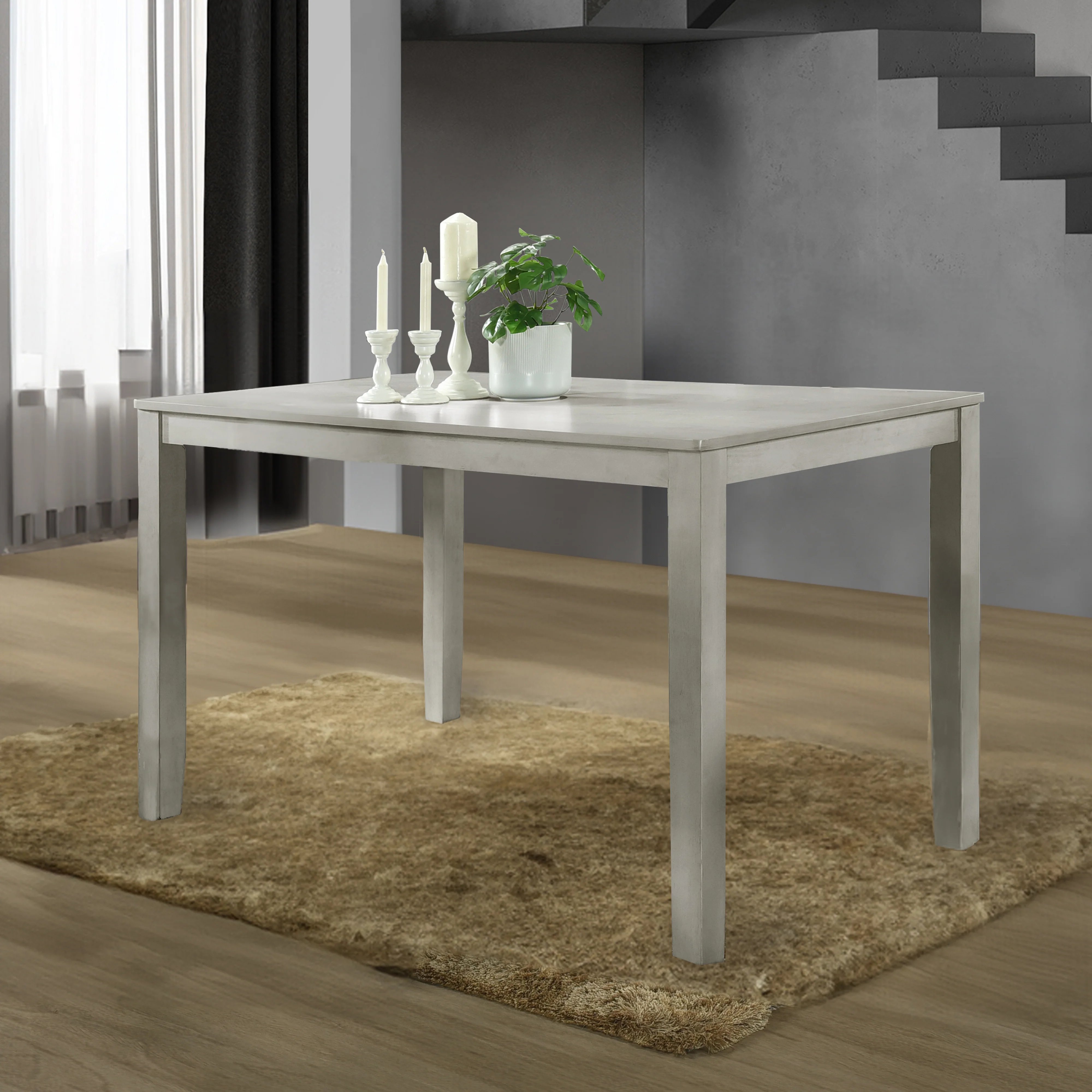 Pascal Counter Dining Table-Driftwood - Image 5