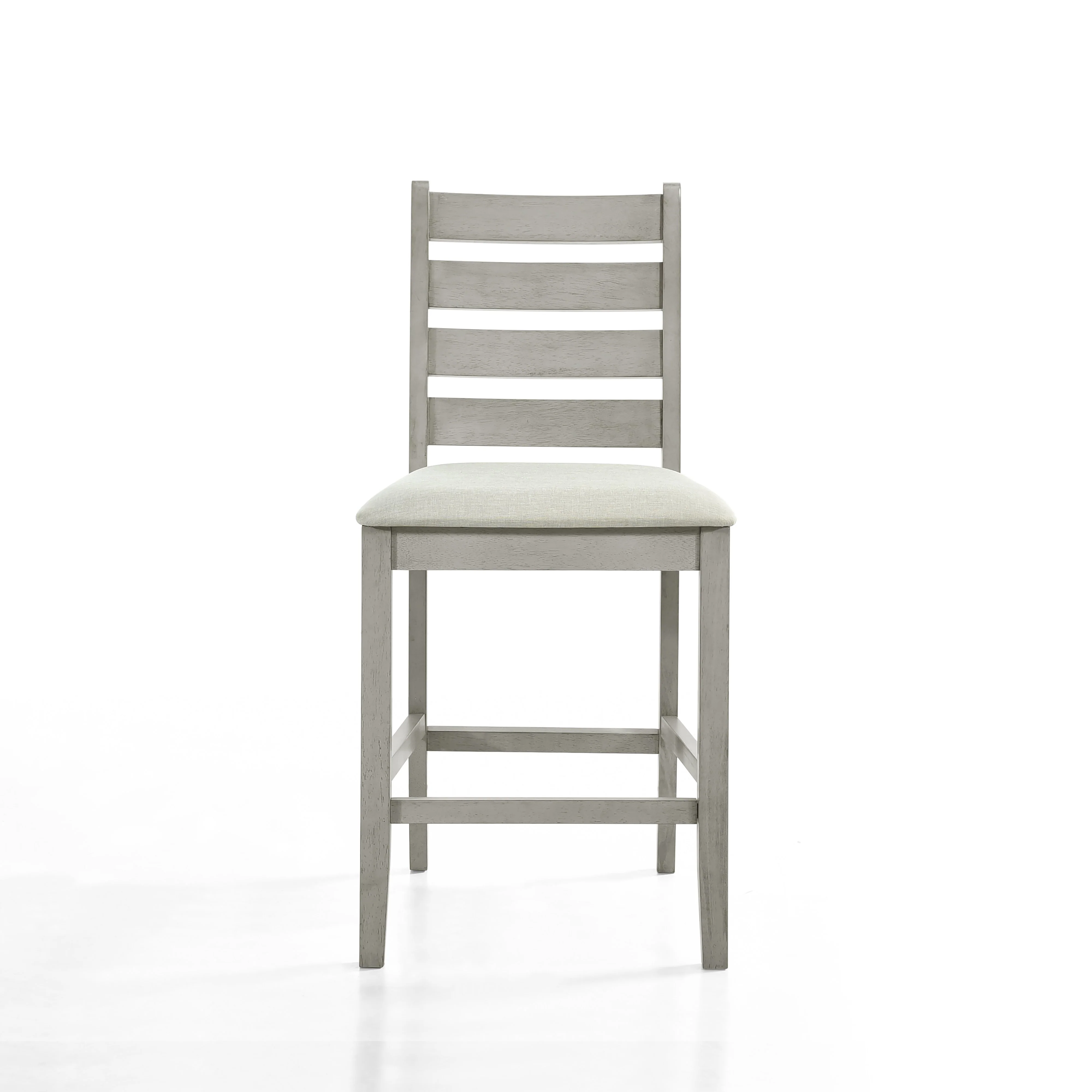 Pascal Ladderback Counter Chair (2 Per Carton)-Driftwood - Image 2