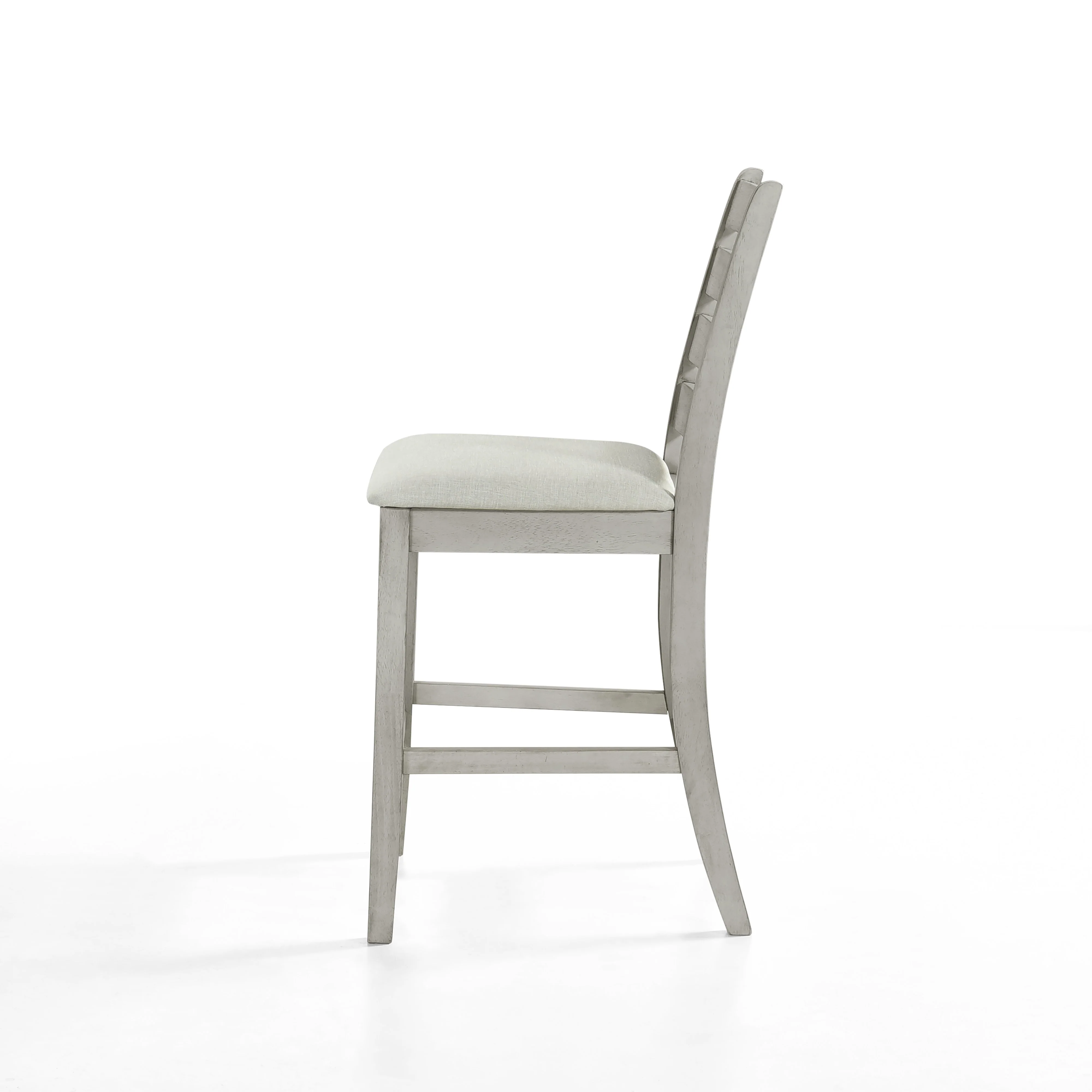Pascal Ladderback Counter Chair (2 Per Carton)-Driftwood - Image 3
