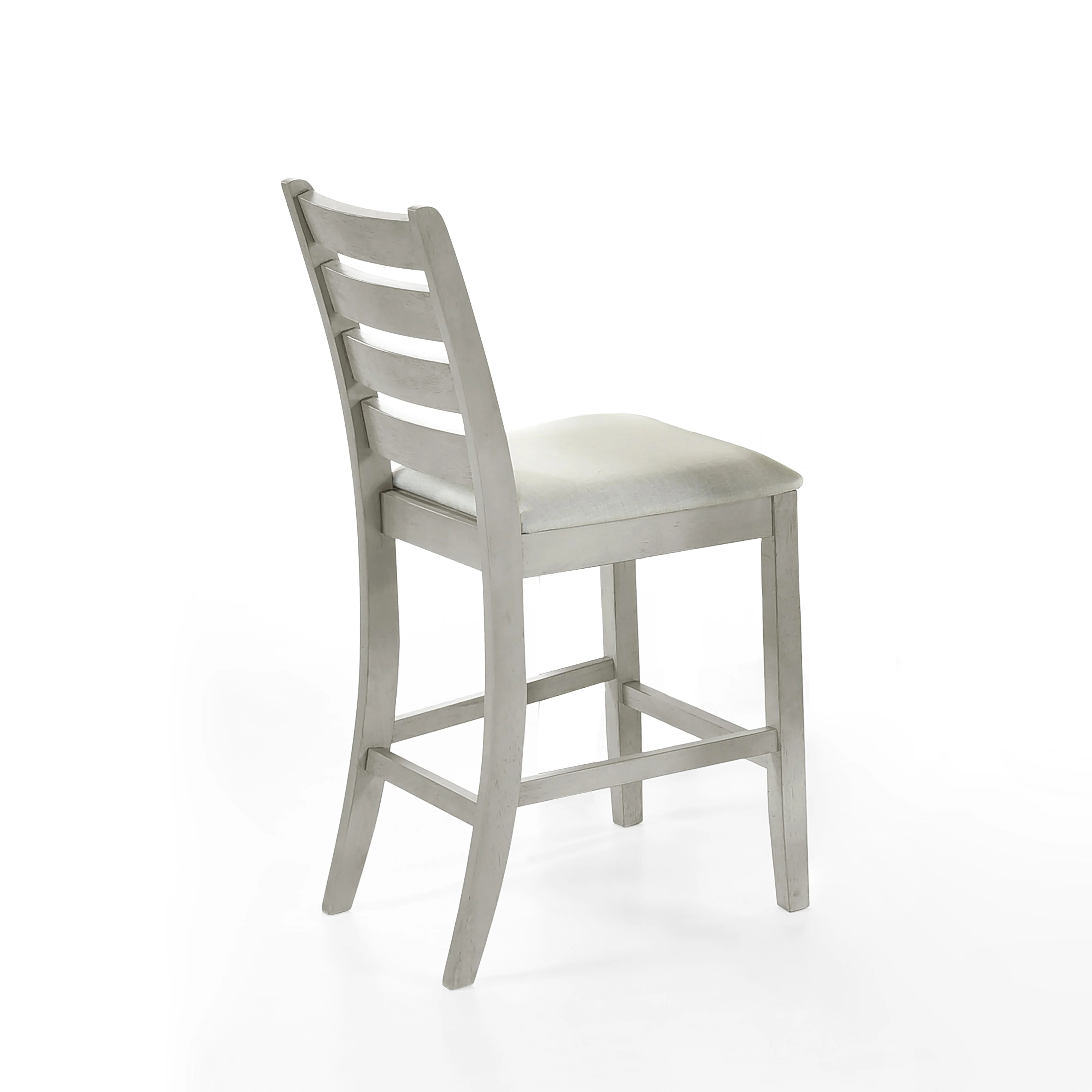 Pascal Ladderback Counter Chair (2 Per Carton)-Driftwood - Image 5