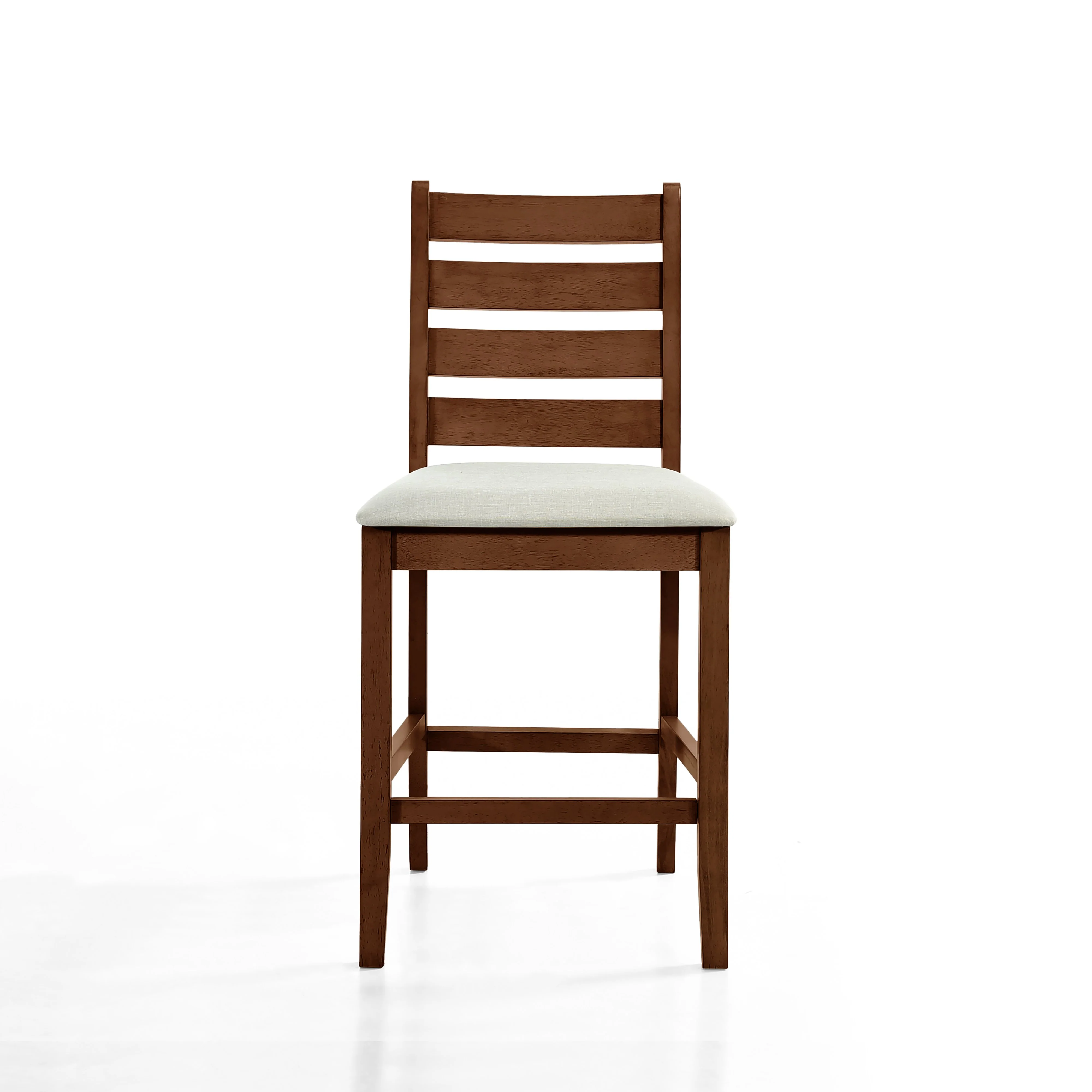 Pascal Ladderback Counter Chair (2 Per Carton)-Walnut - Image 2