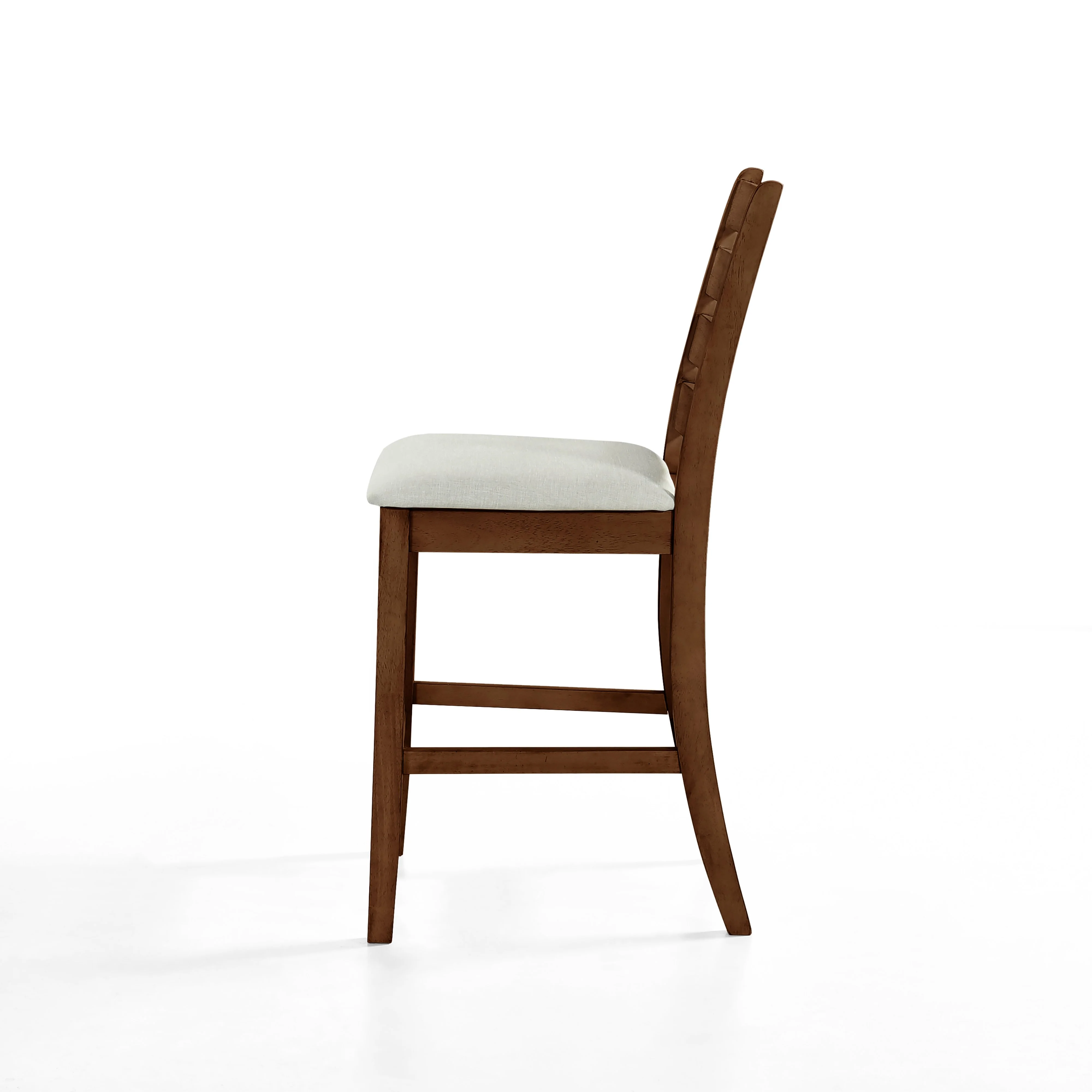 Pascal Ladderback Counter Chair (2 Per Carton)-Walnut - Image 3
