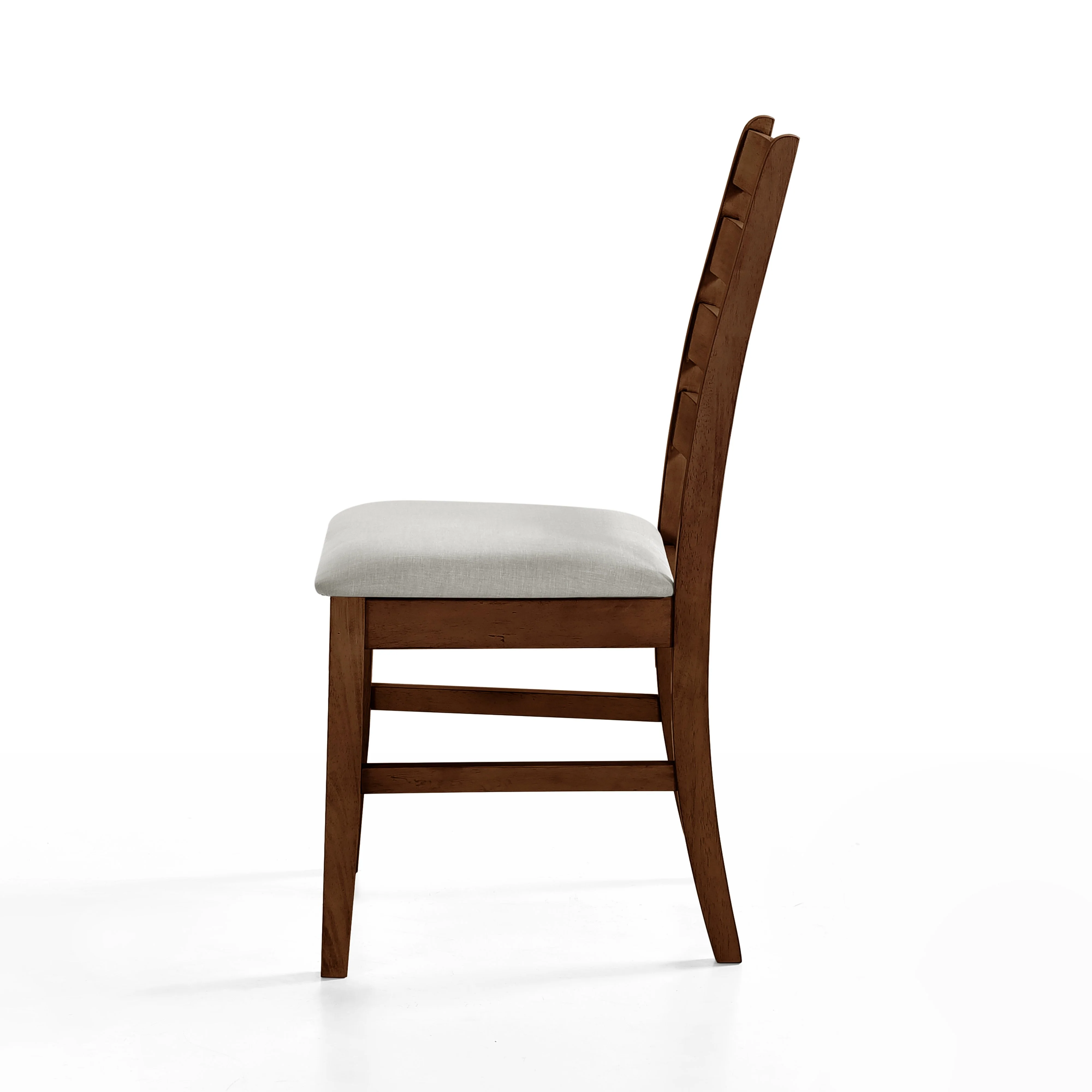 Pascal Ladderback Dining Chair (2 Per Carton)-Walnut - Image 3