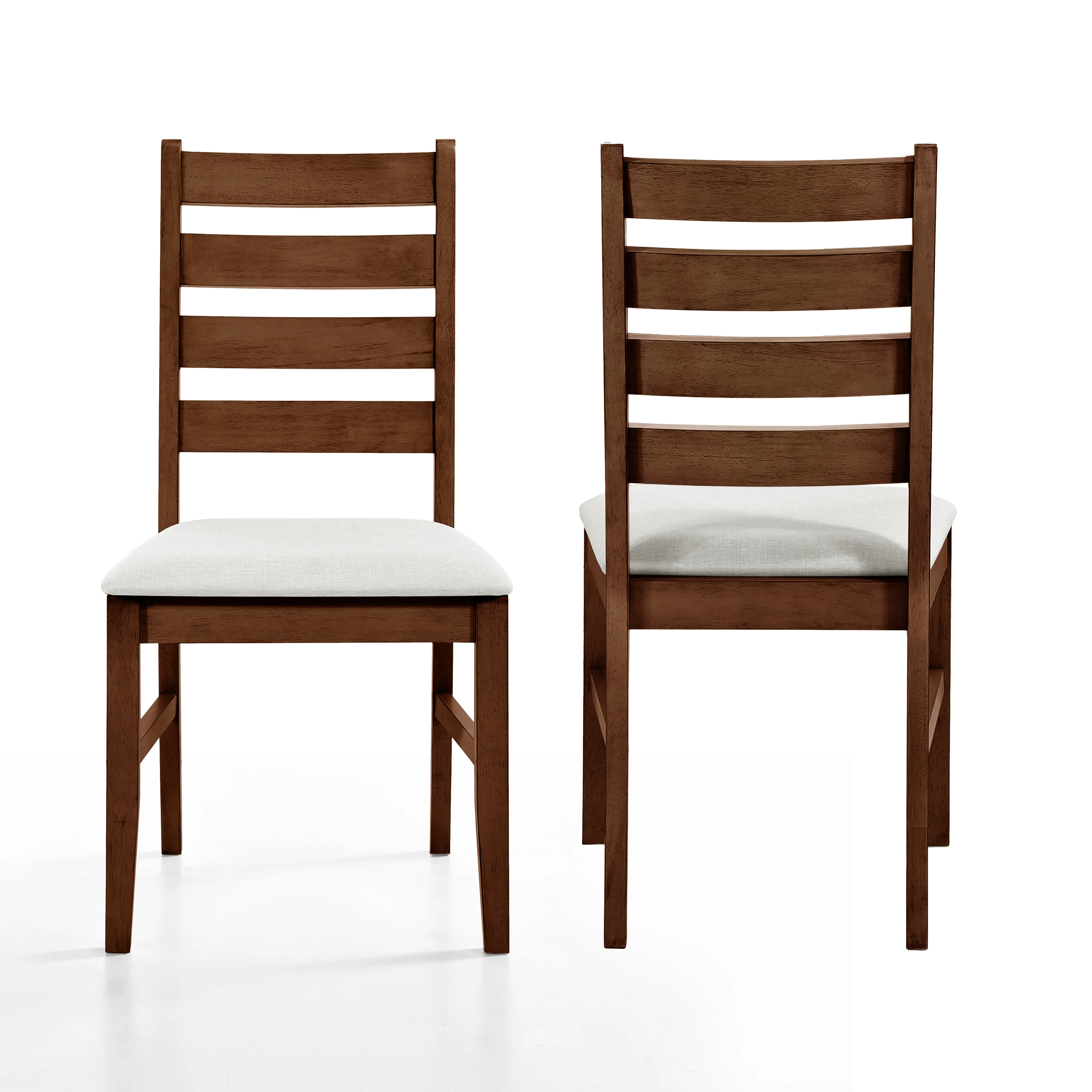 Pascal Ladderback Dining Chair (2 Per Carton)-Walnut - Image 6