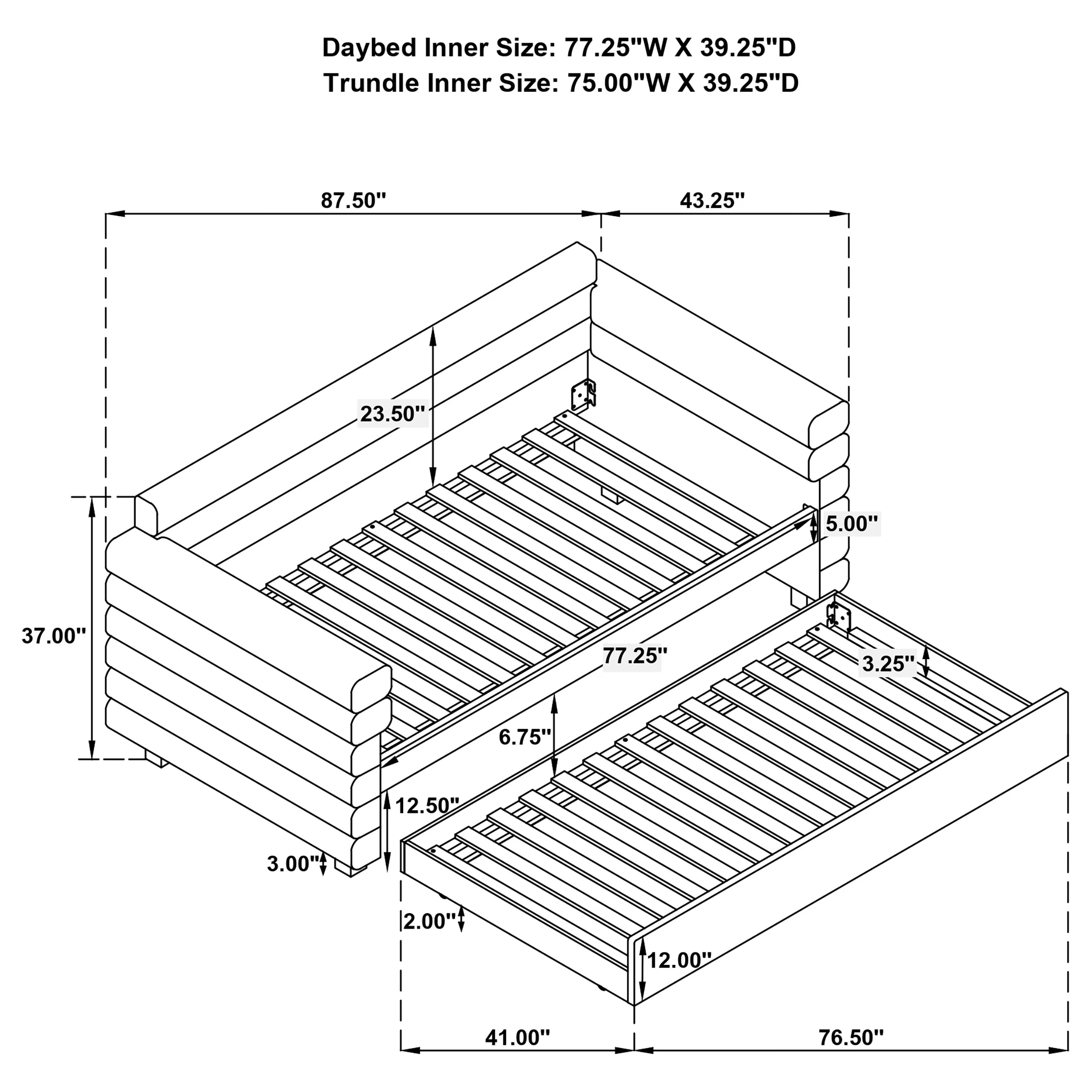 Patricia Daybed with Trundle - Image 11