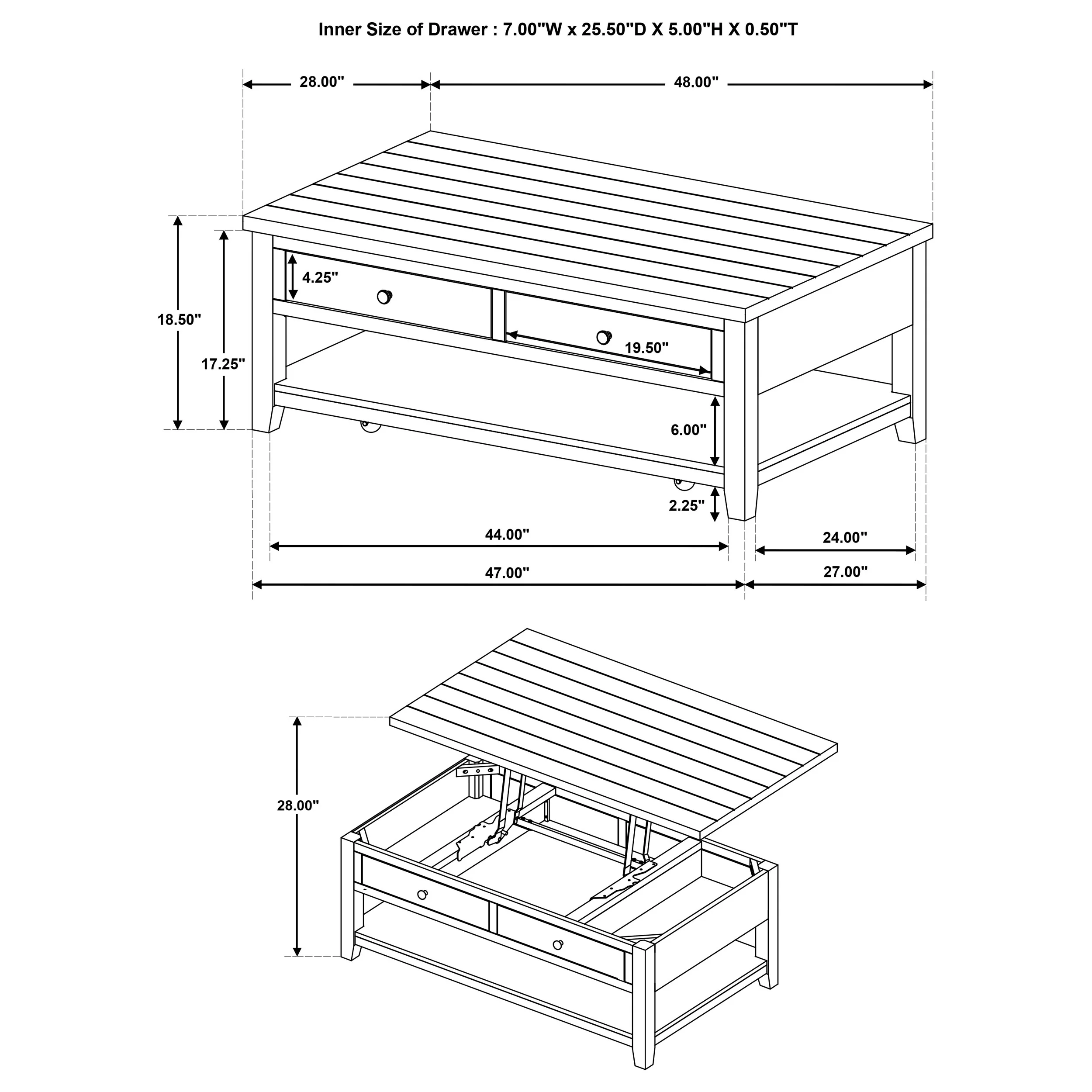 Payne Mobile Lift-Top Coffee Table - Image 33