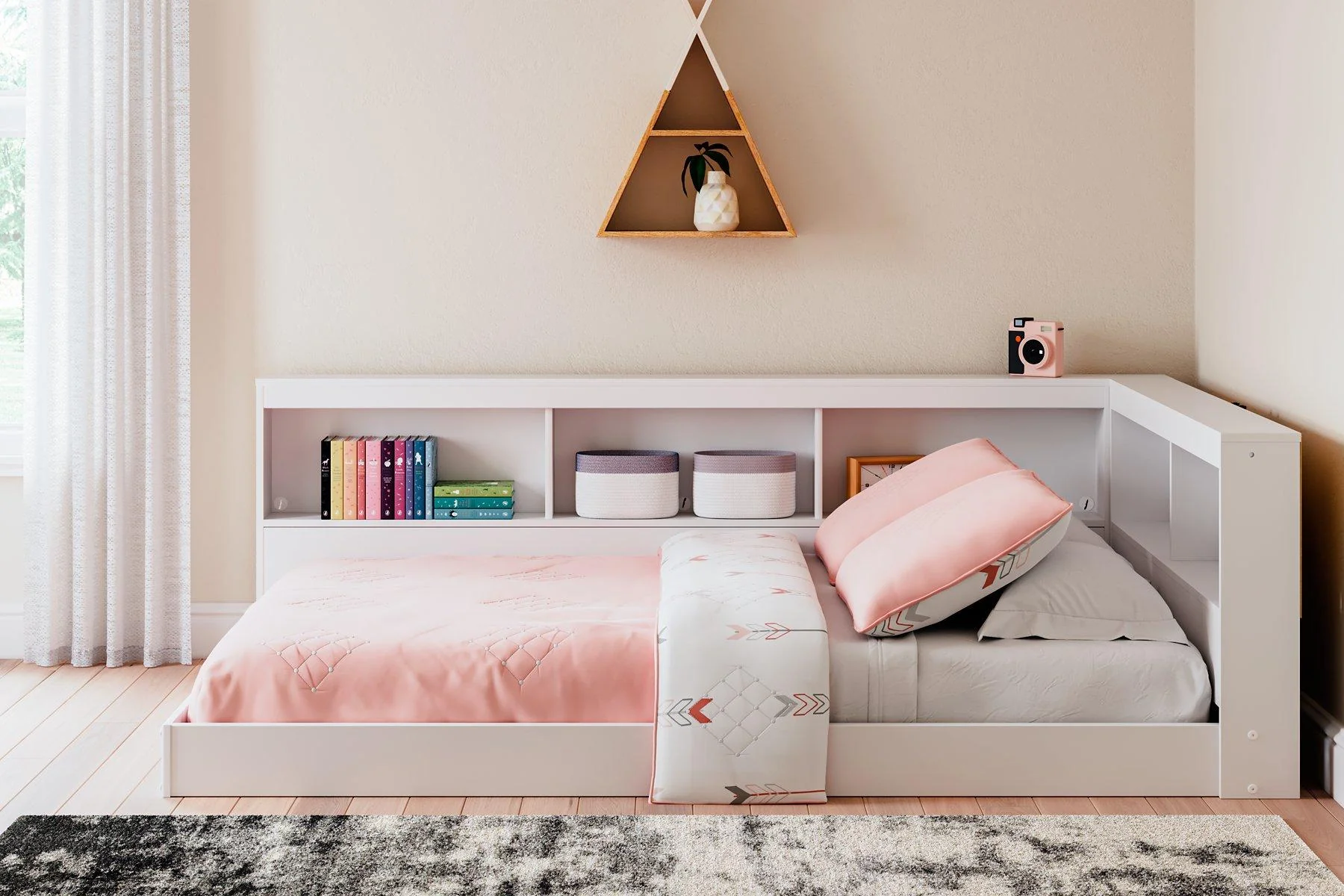 Piperton Bookcase Storage Bed - Image 2