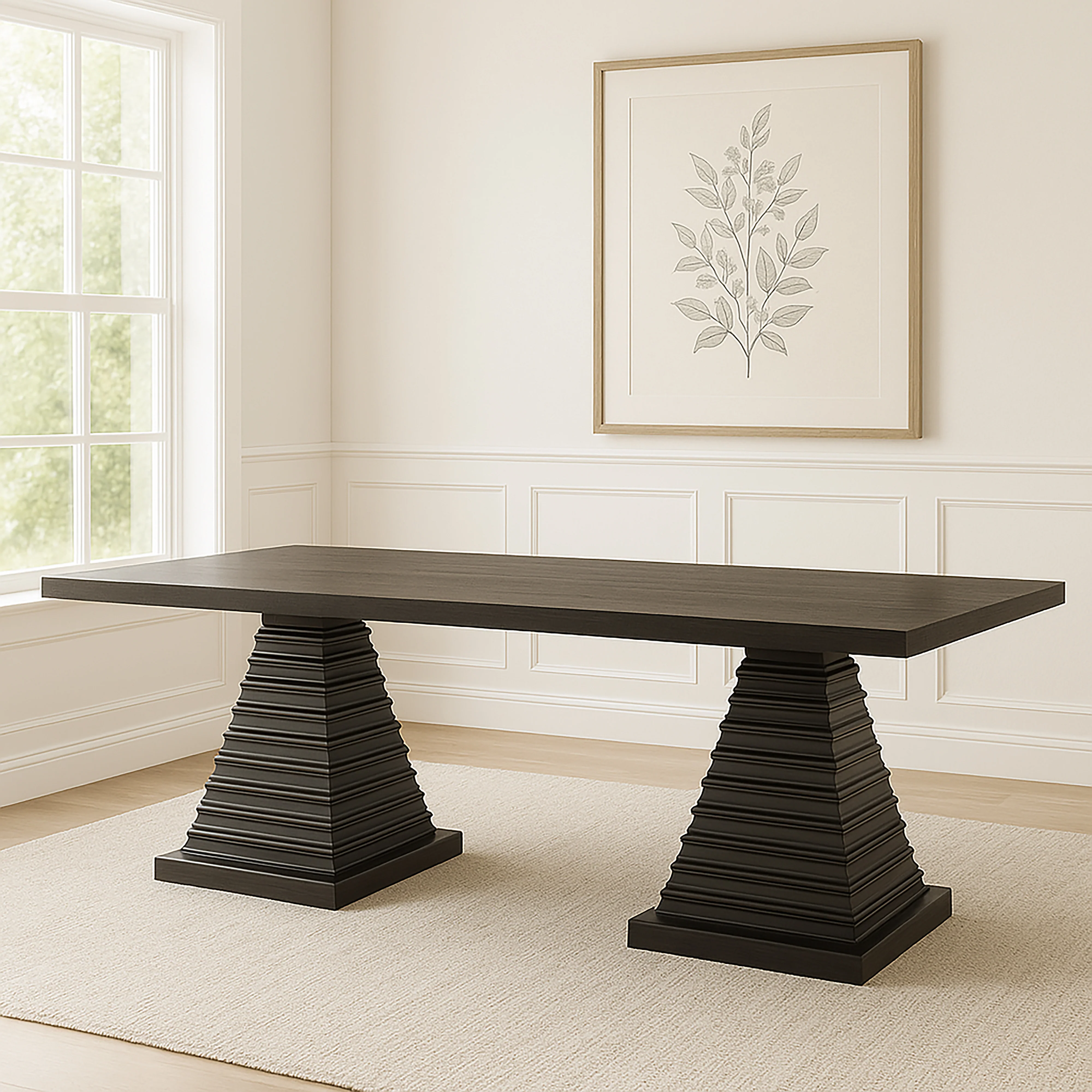 Plateau Rectangle Dining Top-Rustic Espresso - Image 6