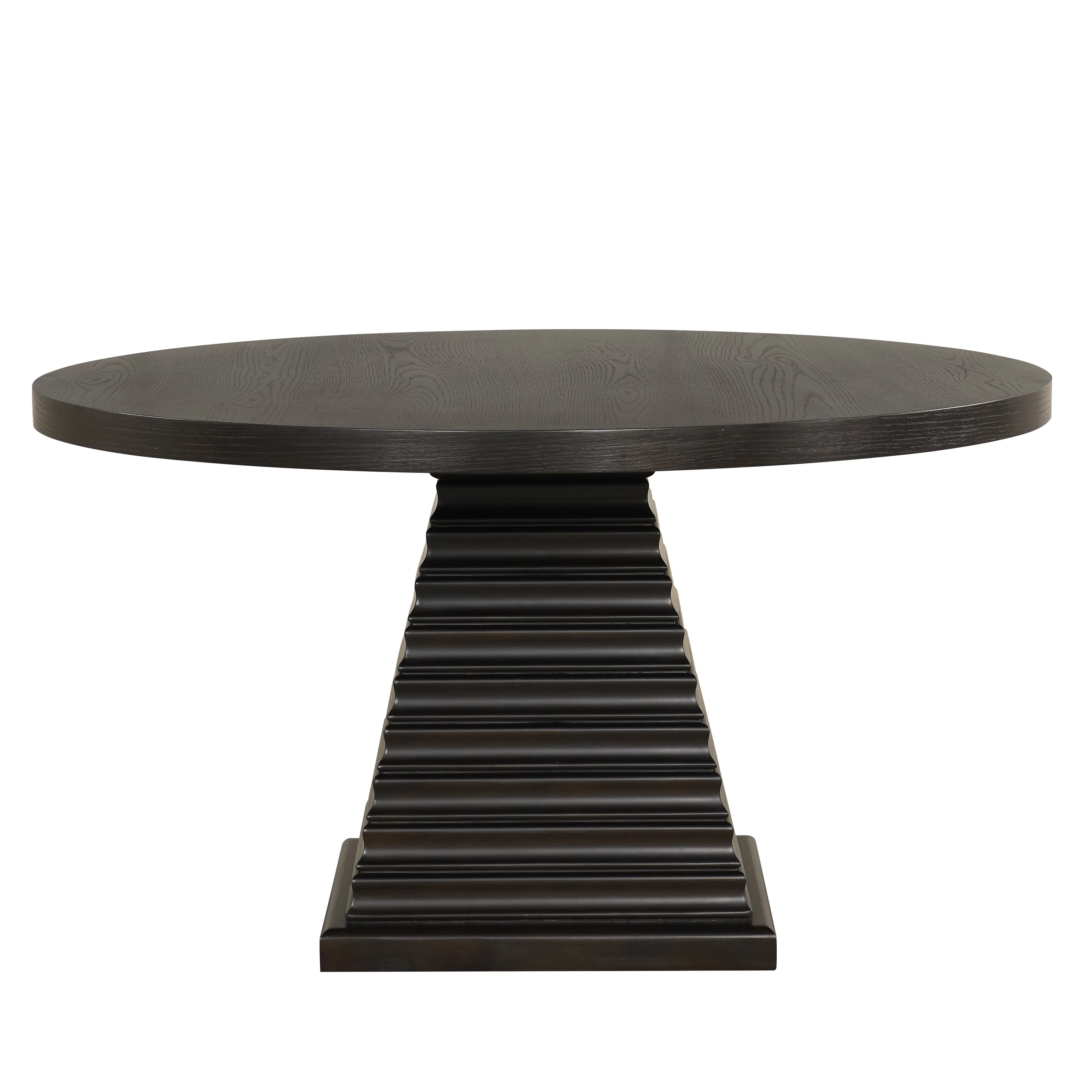 Plateau Round Dining Top-Rustic Espresso - Image 2