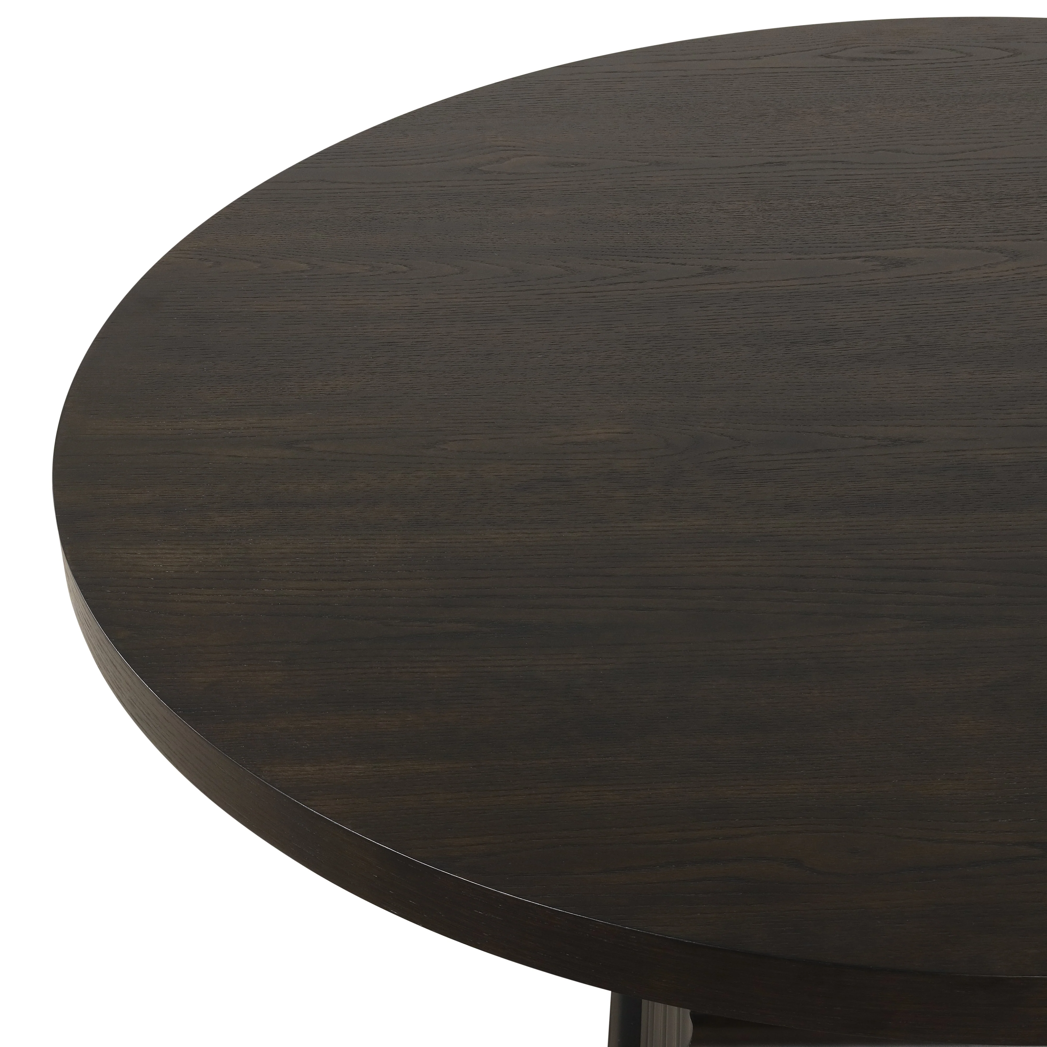 Plateau Round Table Pedestal Base Top-Rustic Espresso - Image 4