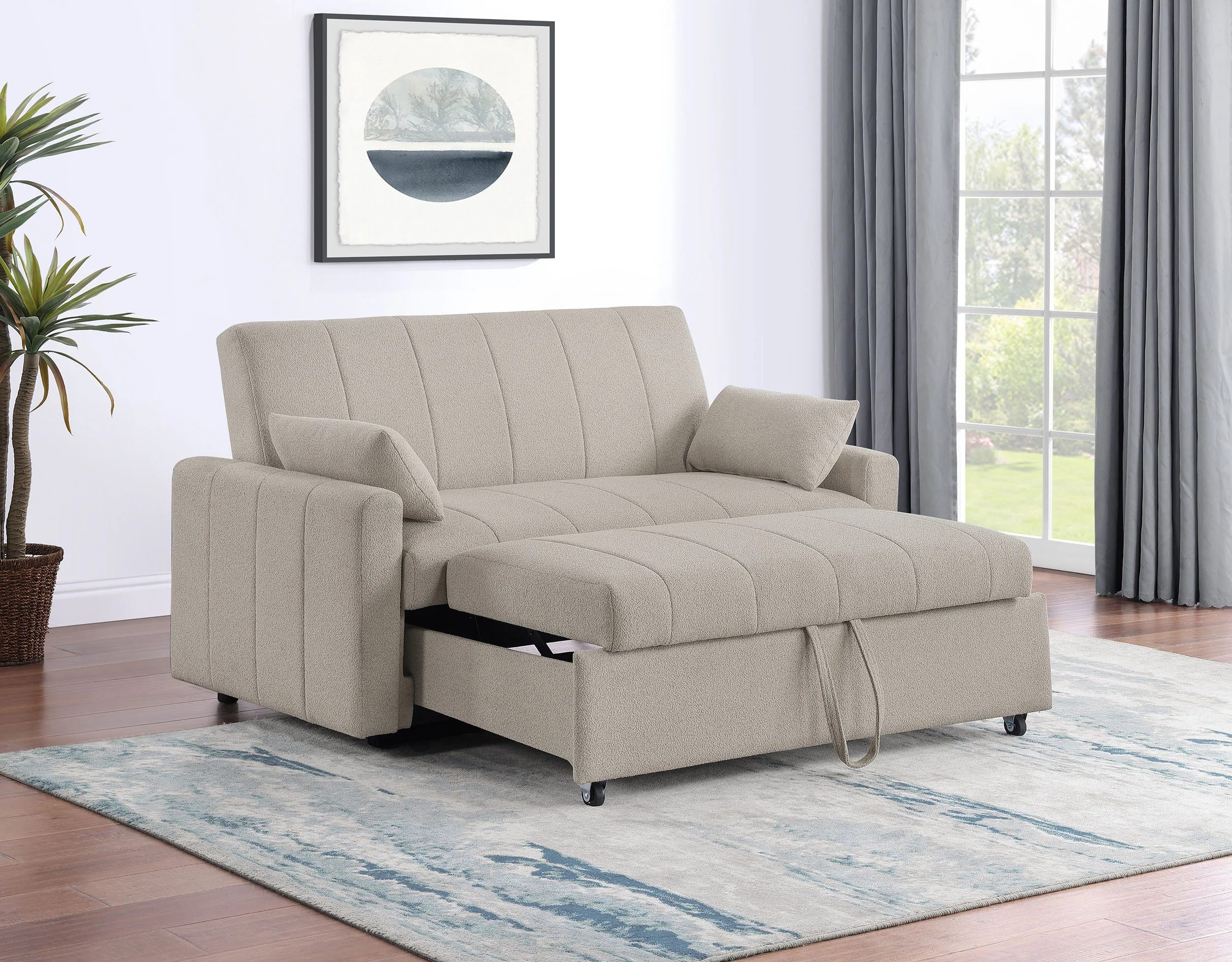 Portland Convertible Sleeper Sofa Bed - Image 3