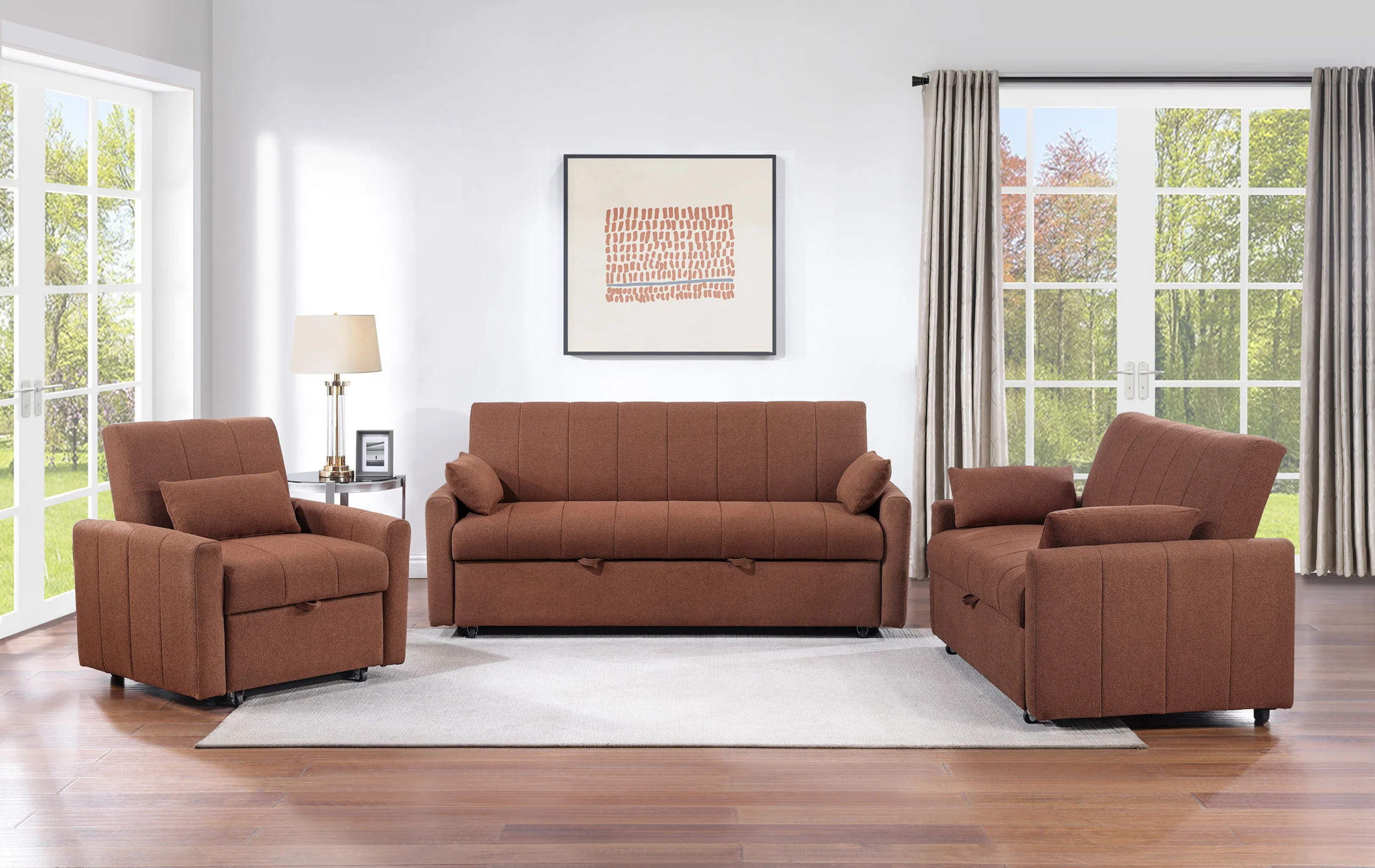 Portland Convertible Sleeper Sofa Bed - Image 30