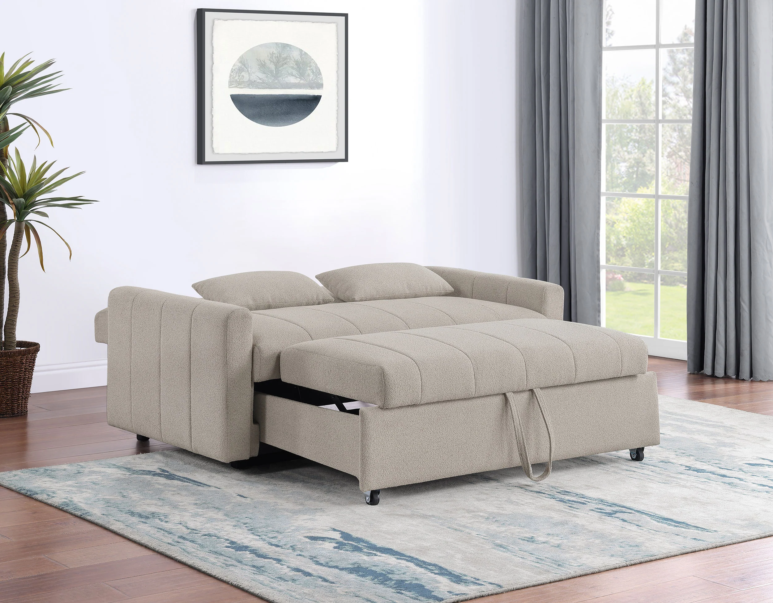 Portland Convertible Sleeper Sofa Bed - Image 4