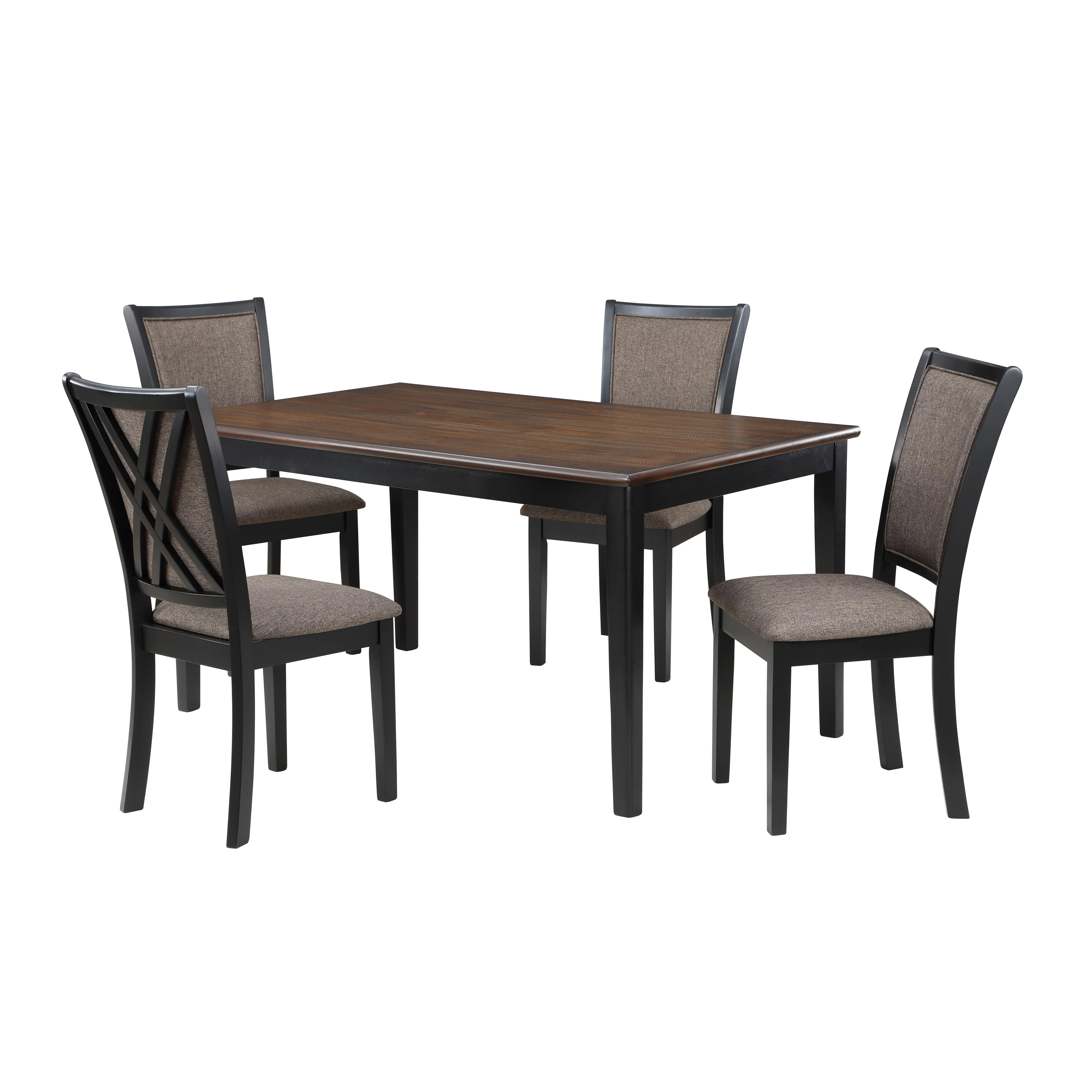 POTOMAC 42" ROUND COUNTER TABLE & 4 CHAIRS -BROWN/BLACK - Image 3