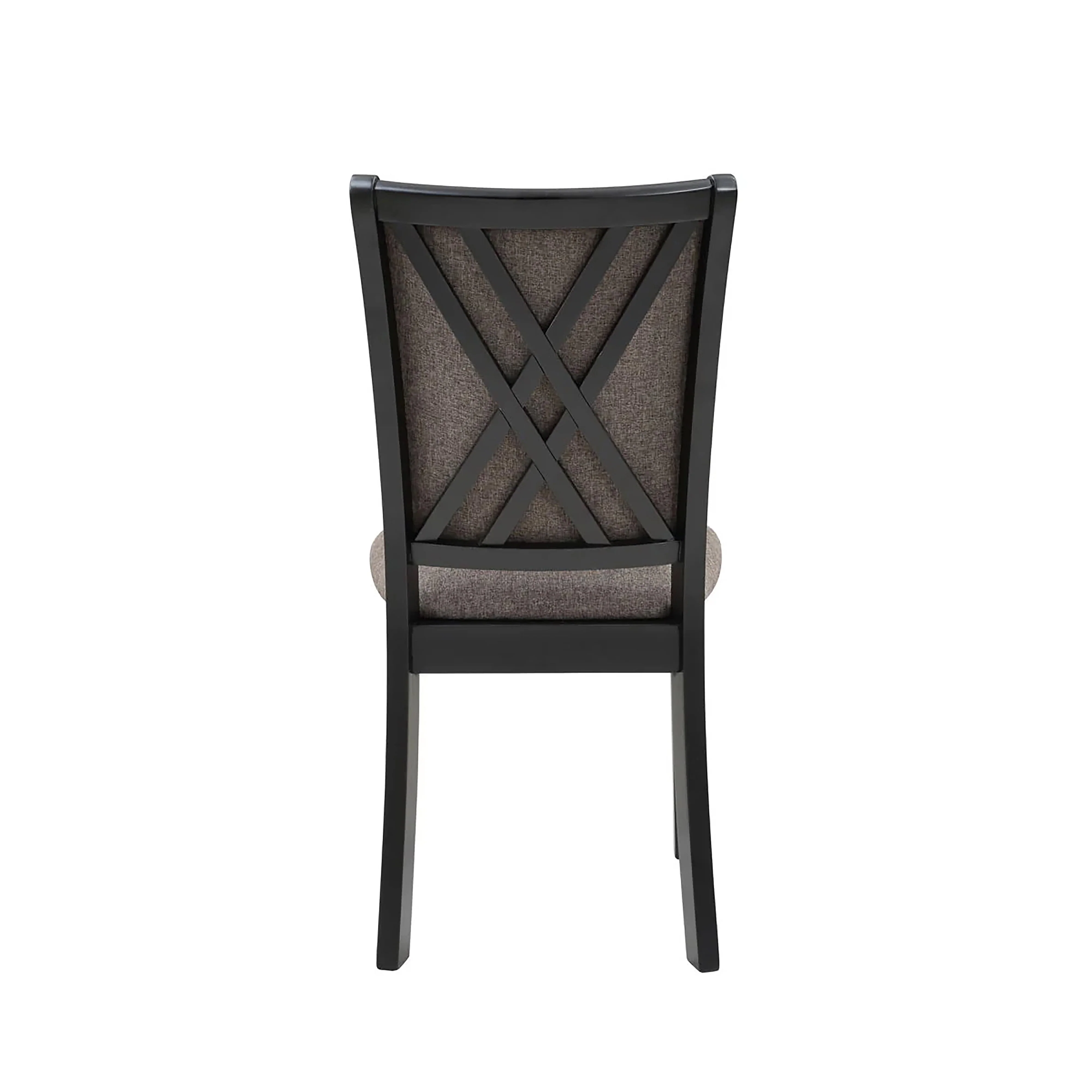 Potomac 48" Round Dining Table & 4 Chairs-Brown/Black - Image 4