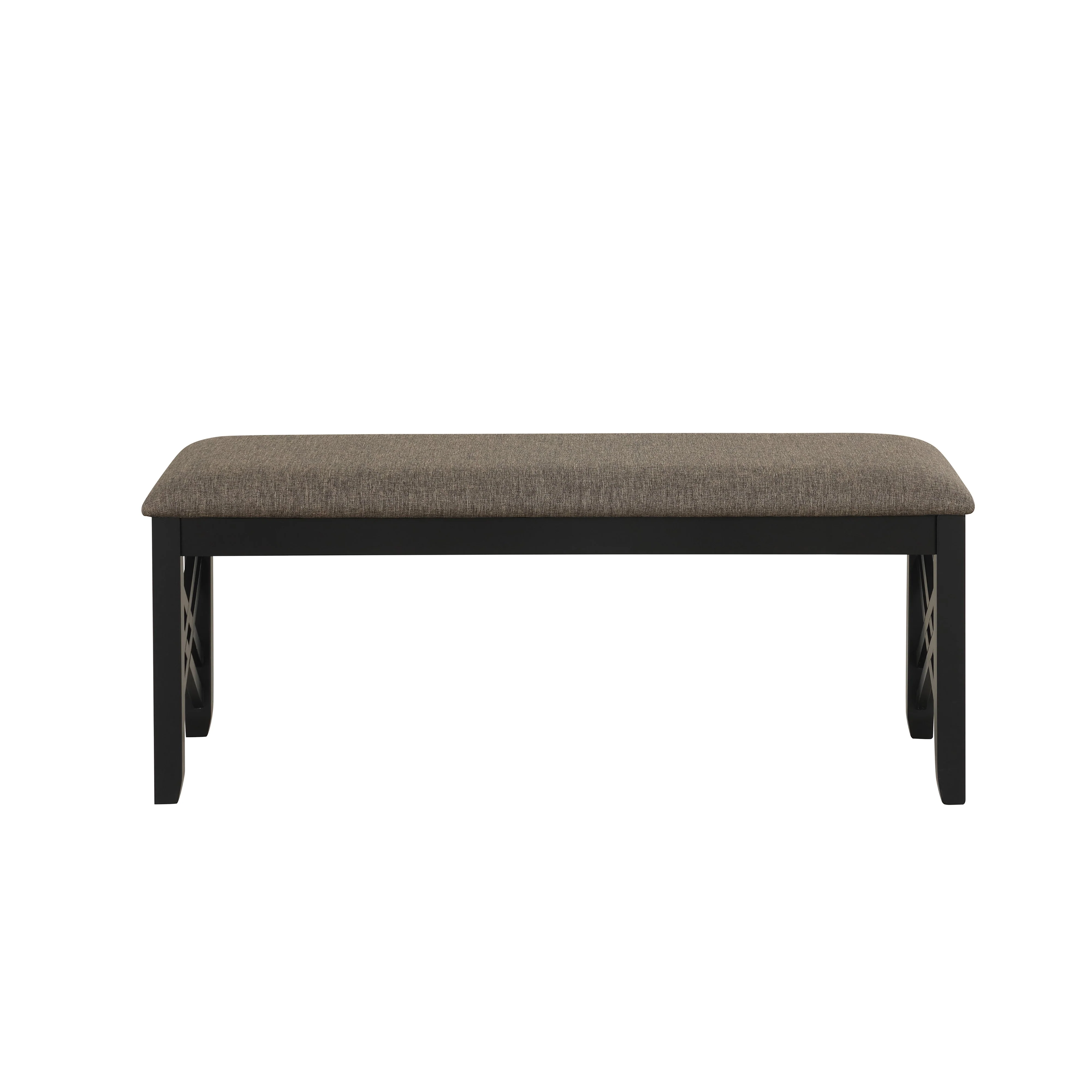 Potomac Dining Bench-Brown/Black - Image 2